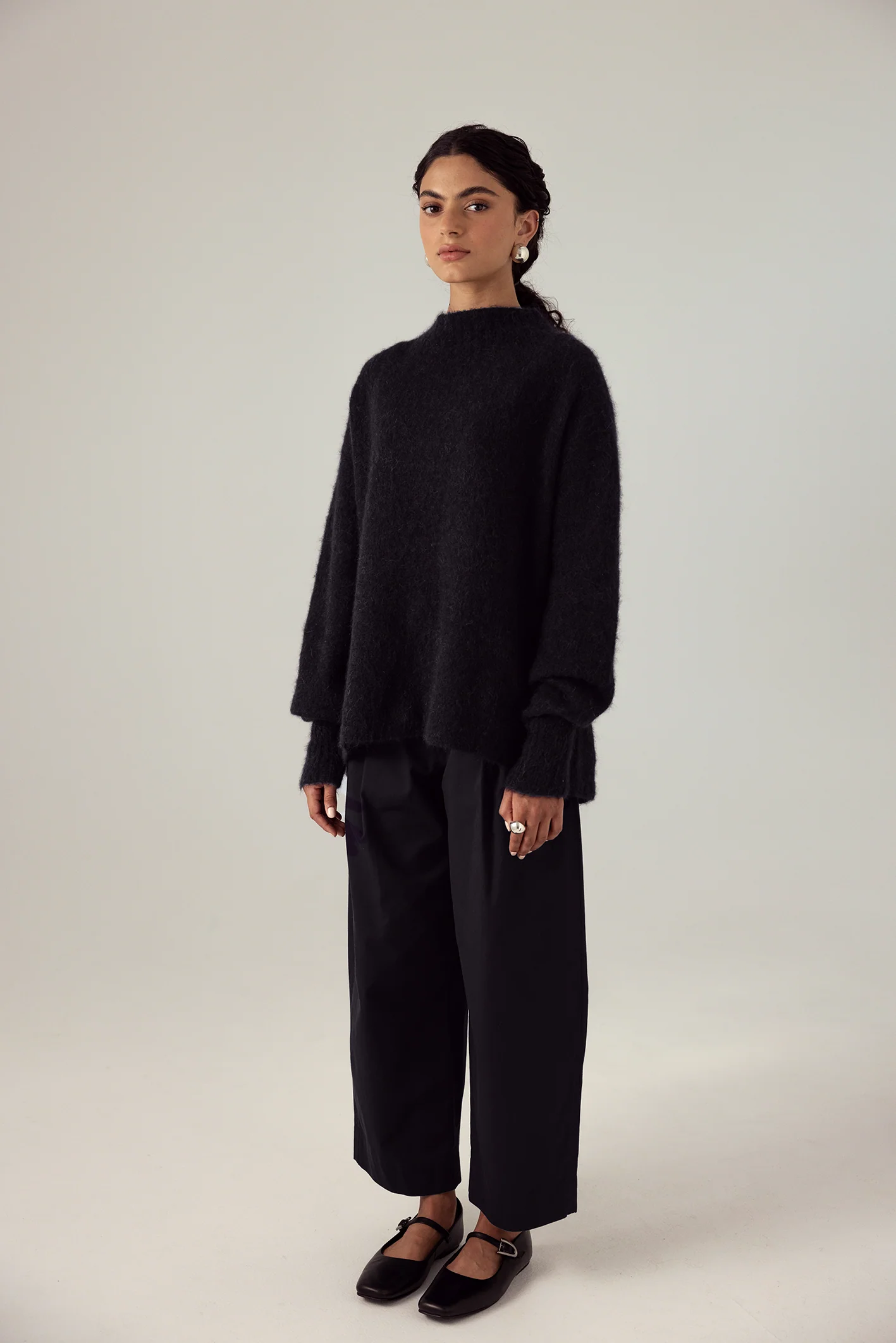 Campfire Raglan Knit - Black - Image 3