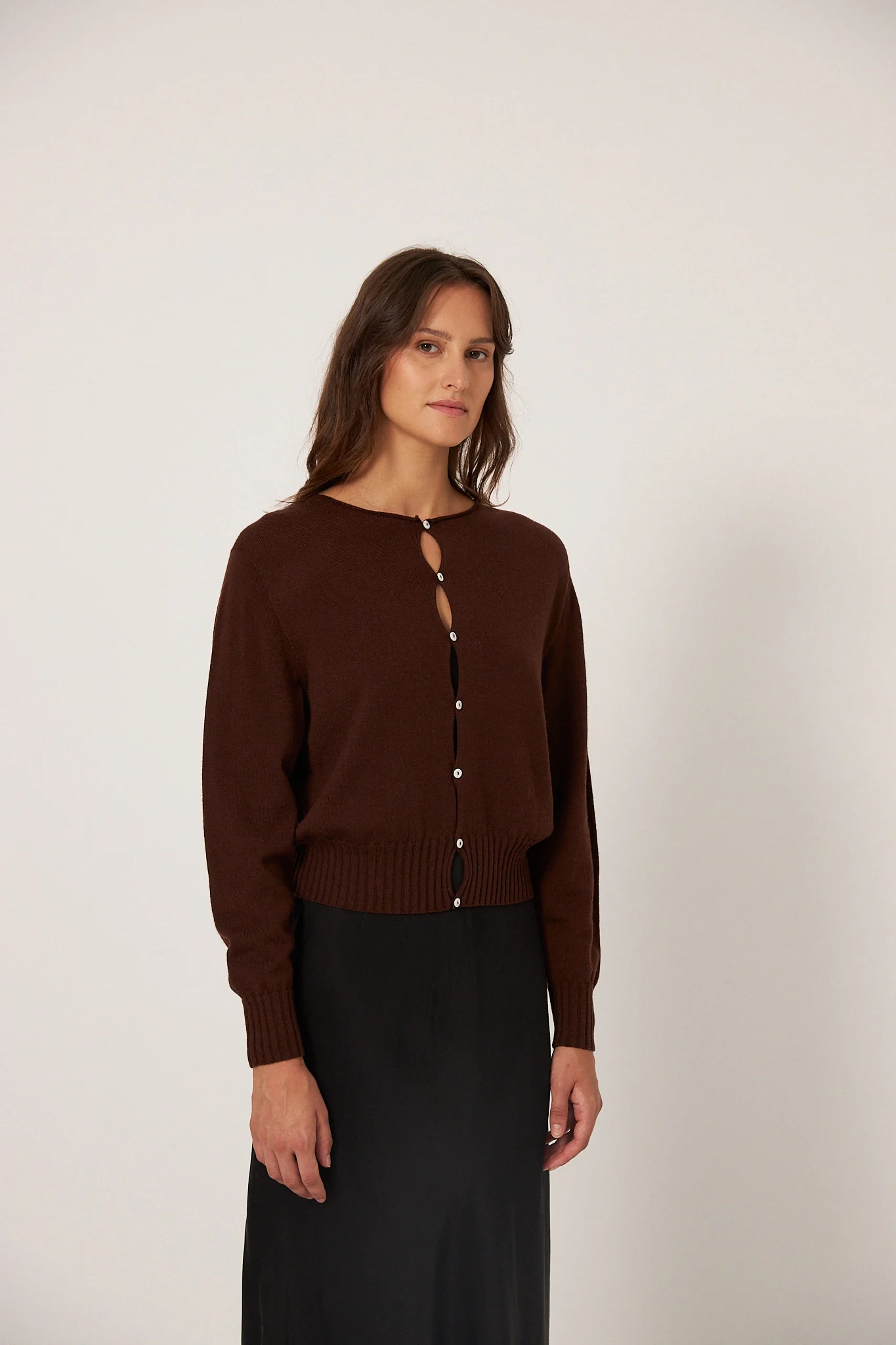 Anni Cardigan - Chestnut - Image 5