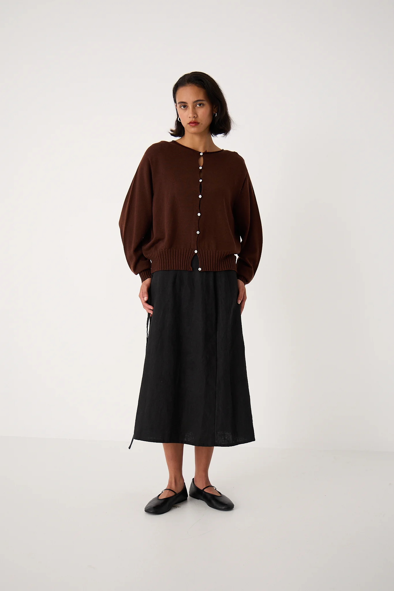 Anni Cardigan - Chestnut - Image 7