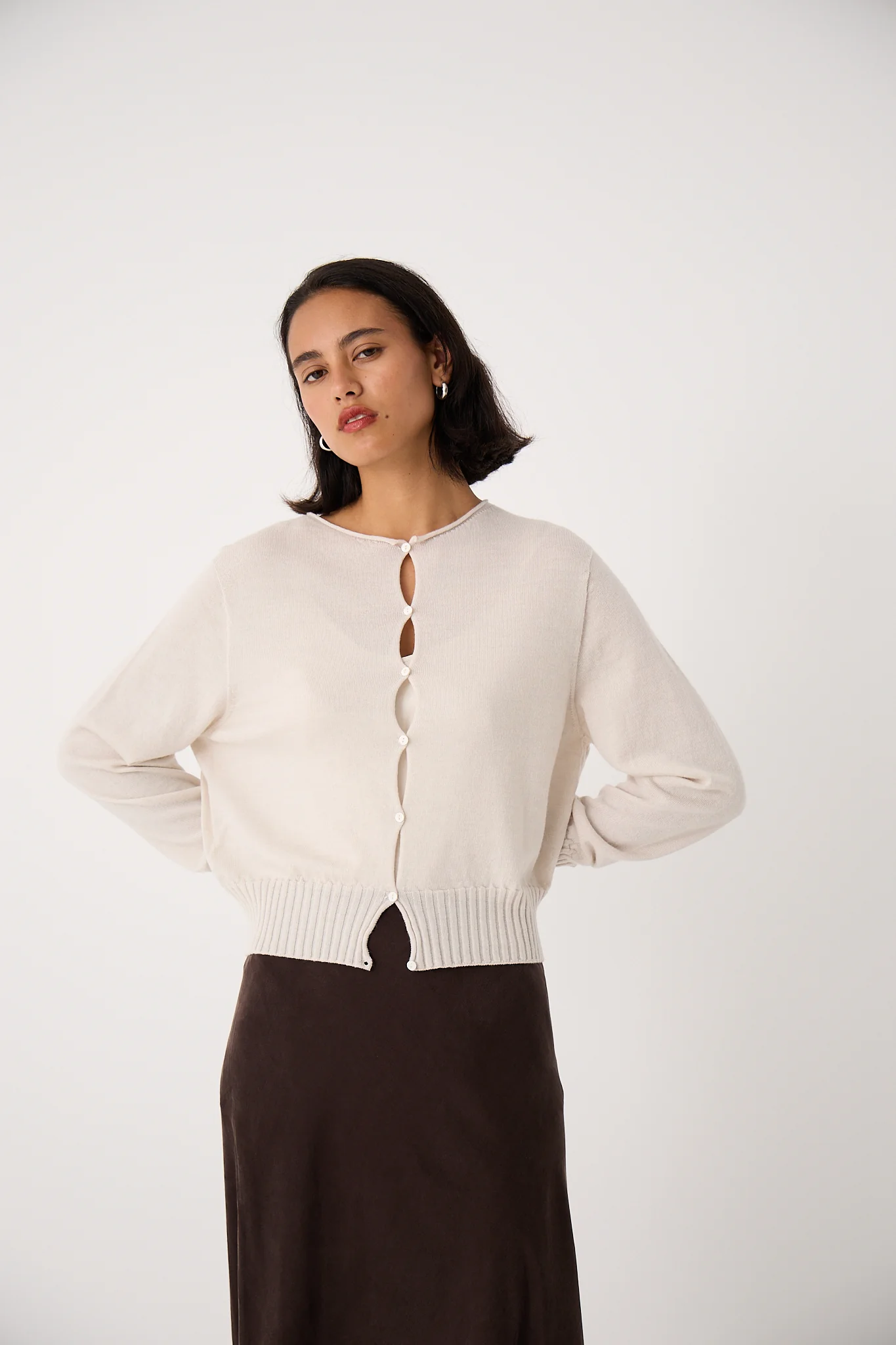 Anni Cardigan - Ivory - Image 3