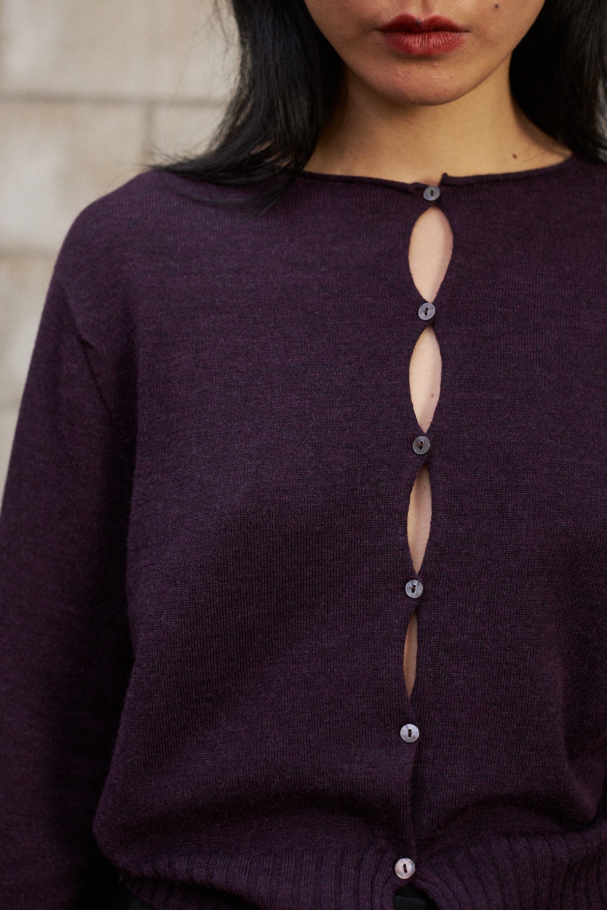 Anni Cardigan - Malbec - Image 3