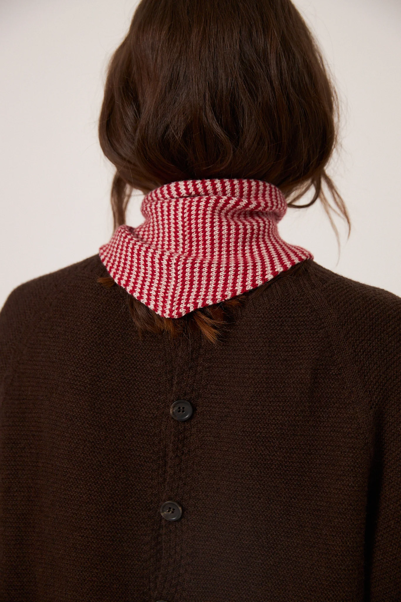 Daisy Scarf - Cherry Stripe - Image 4