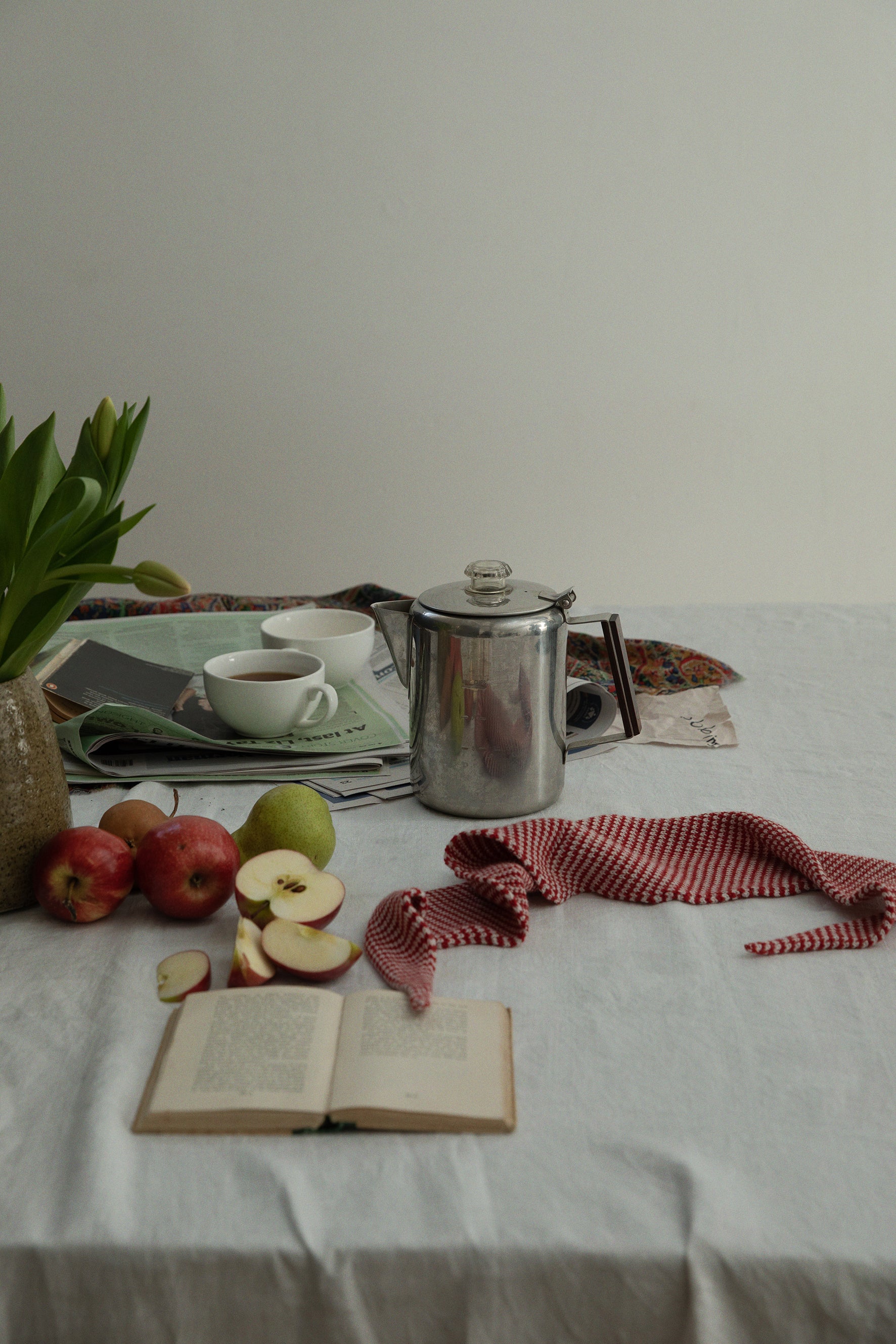 Daisy Scarf - Cherry Stripe - Image 5