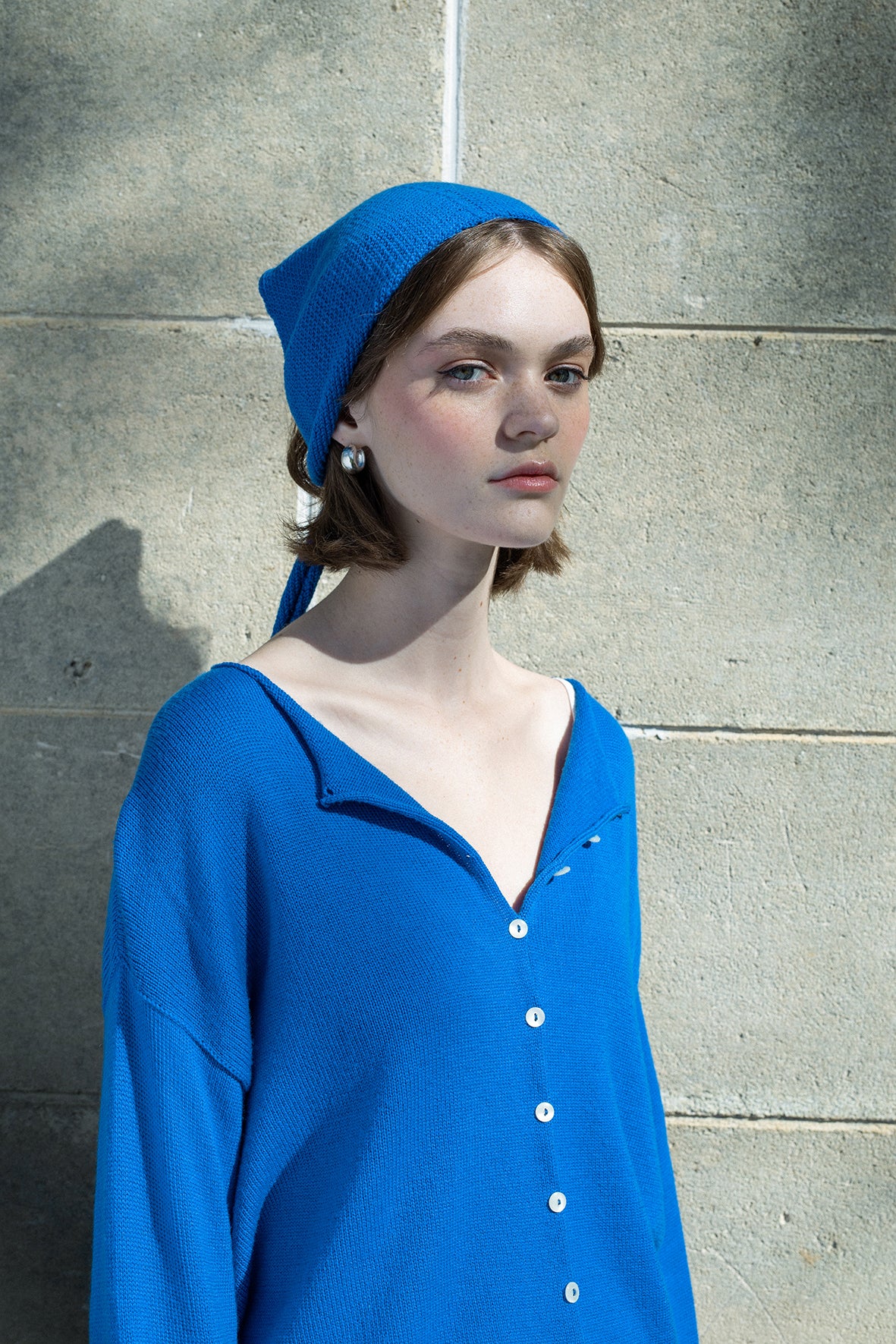 Daisy Scarf - Portuguese Blue - Image 3