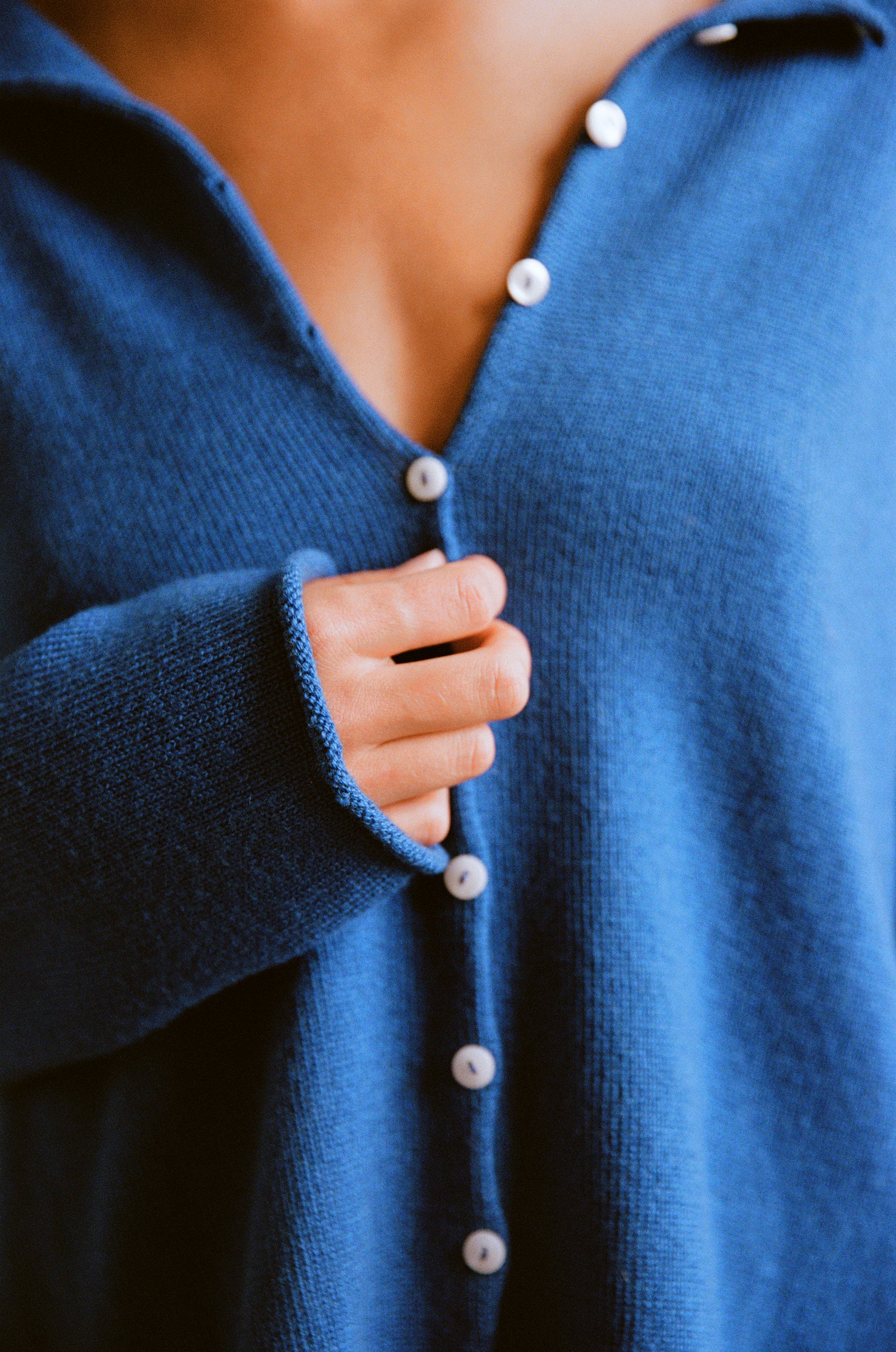Doll's Reversible Cardigan - Azure - Image 11