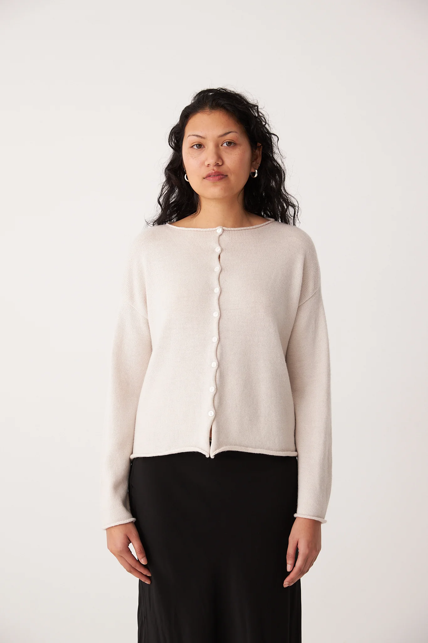Doll's Reversible Cardigan - Ivory - Image 3