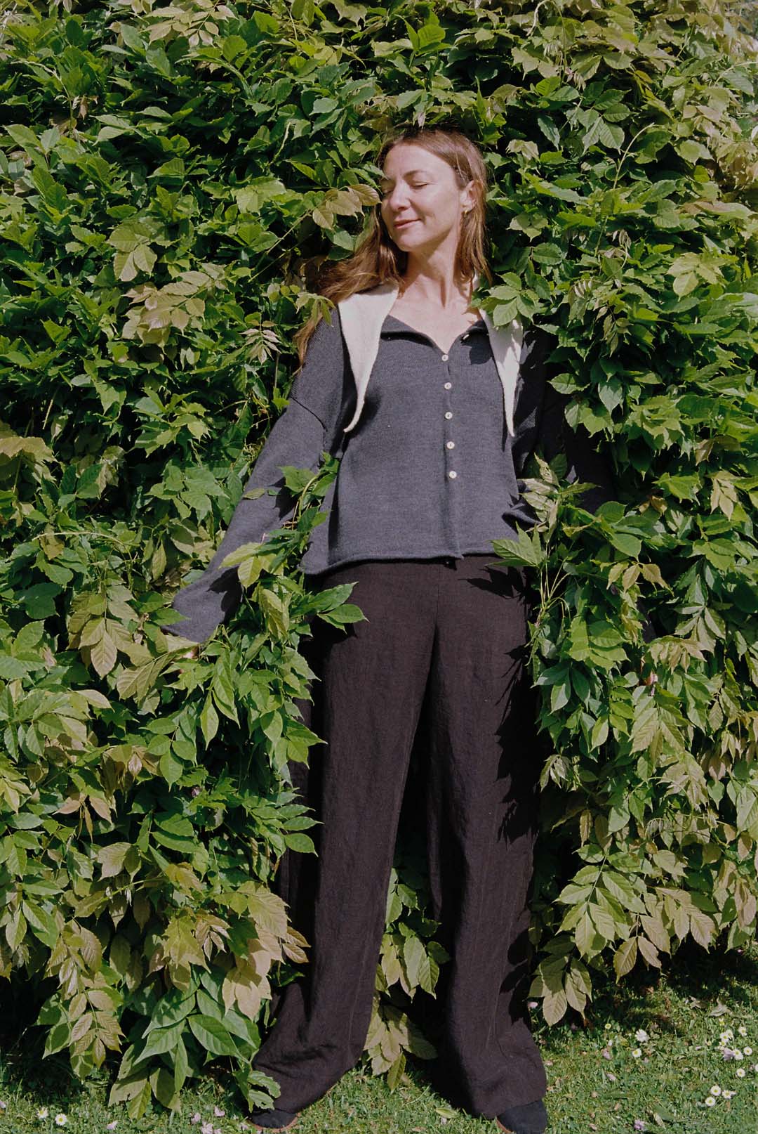 Doll's Reversible Cardigan - Shadow Grey - Image 7