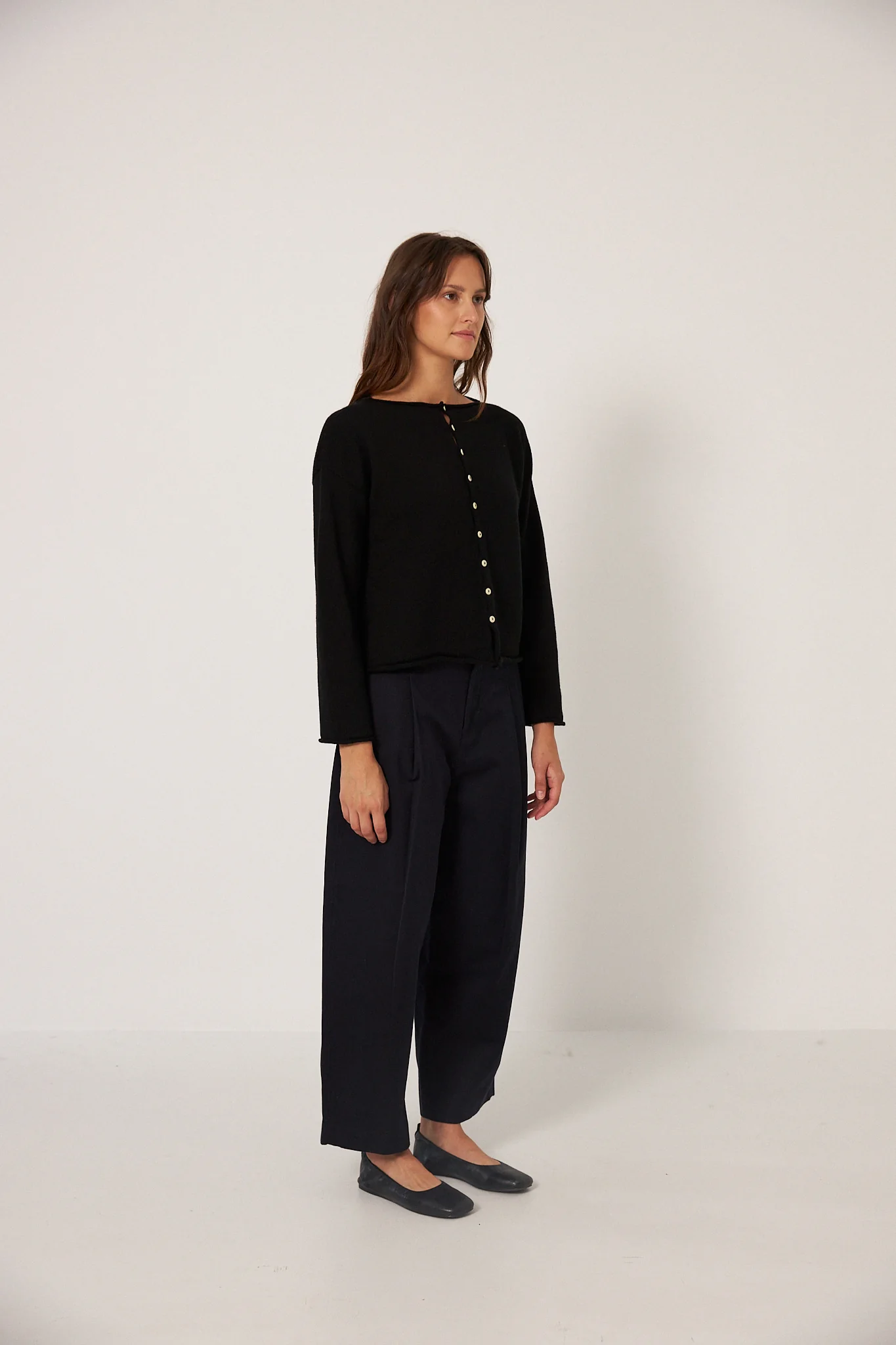 Doll's Reversible Cardigan - Black - Image 3