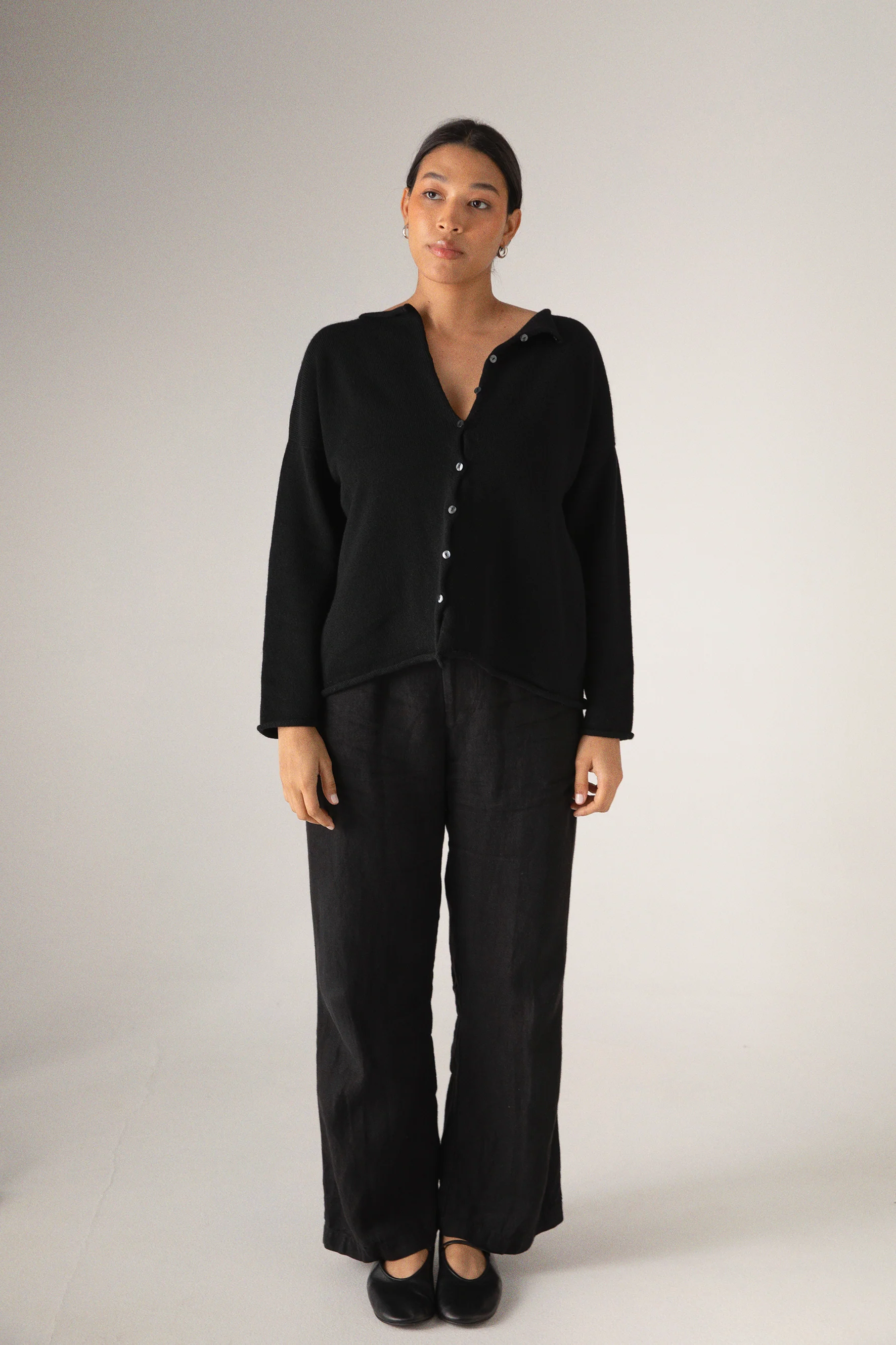 Doll's Reversible Cardigan - Black - Image 6