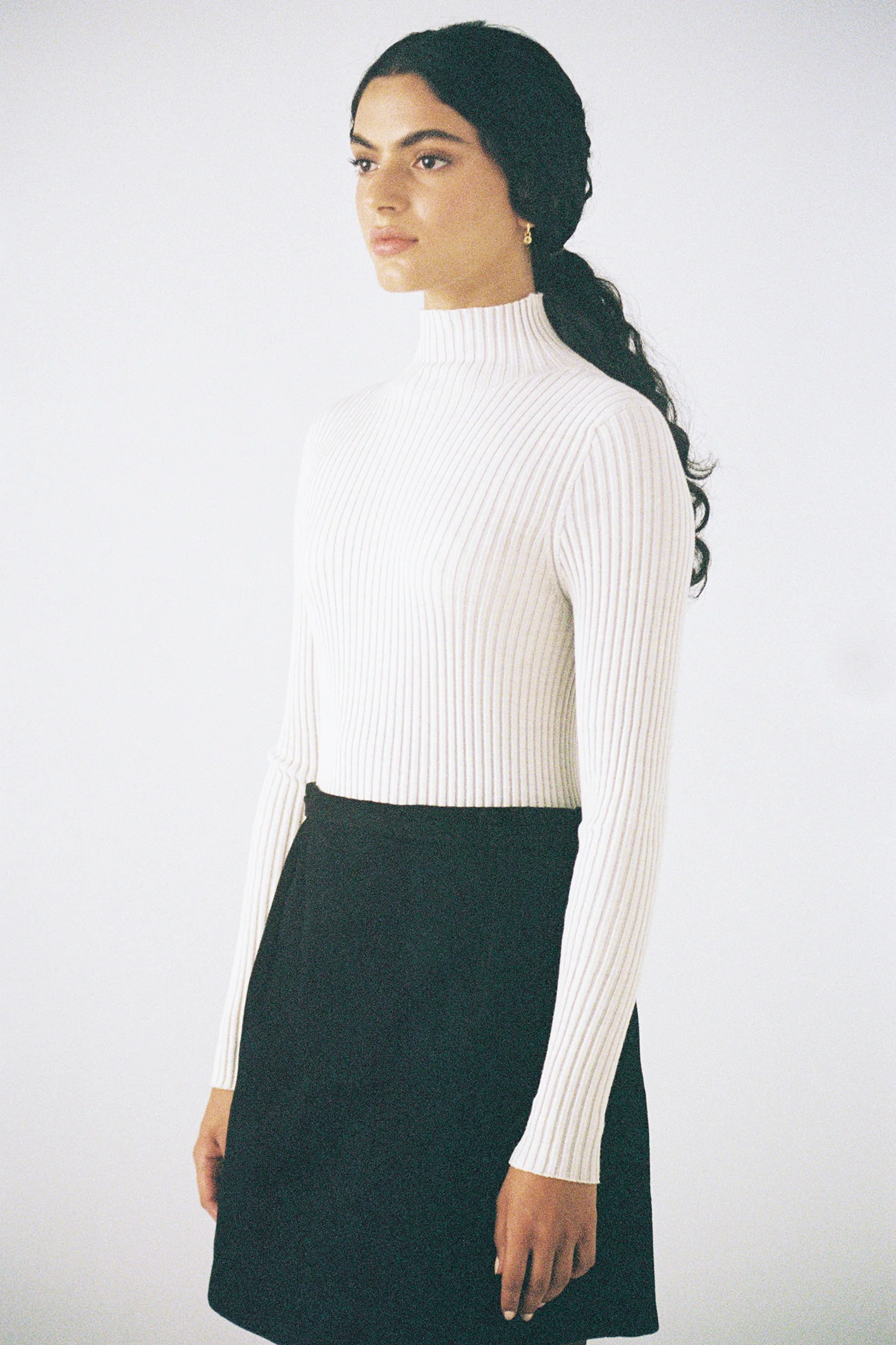 Essence Fine Turtleneck - Ivory - Image 11