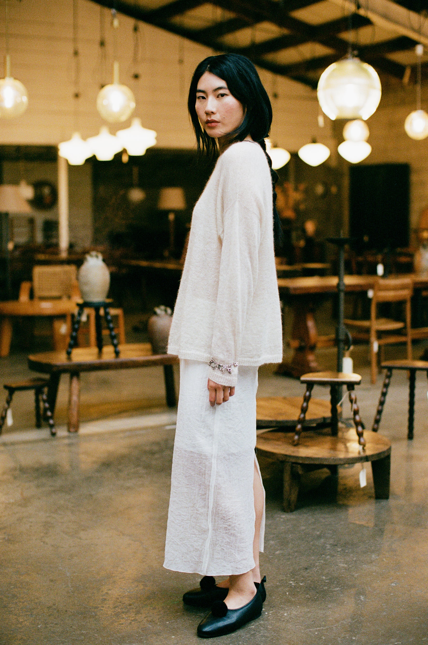 Feather Knit - Creme - Image 3