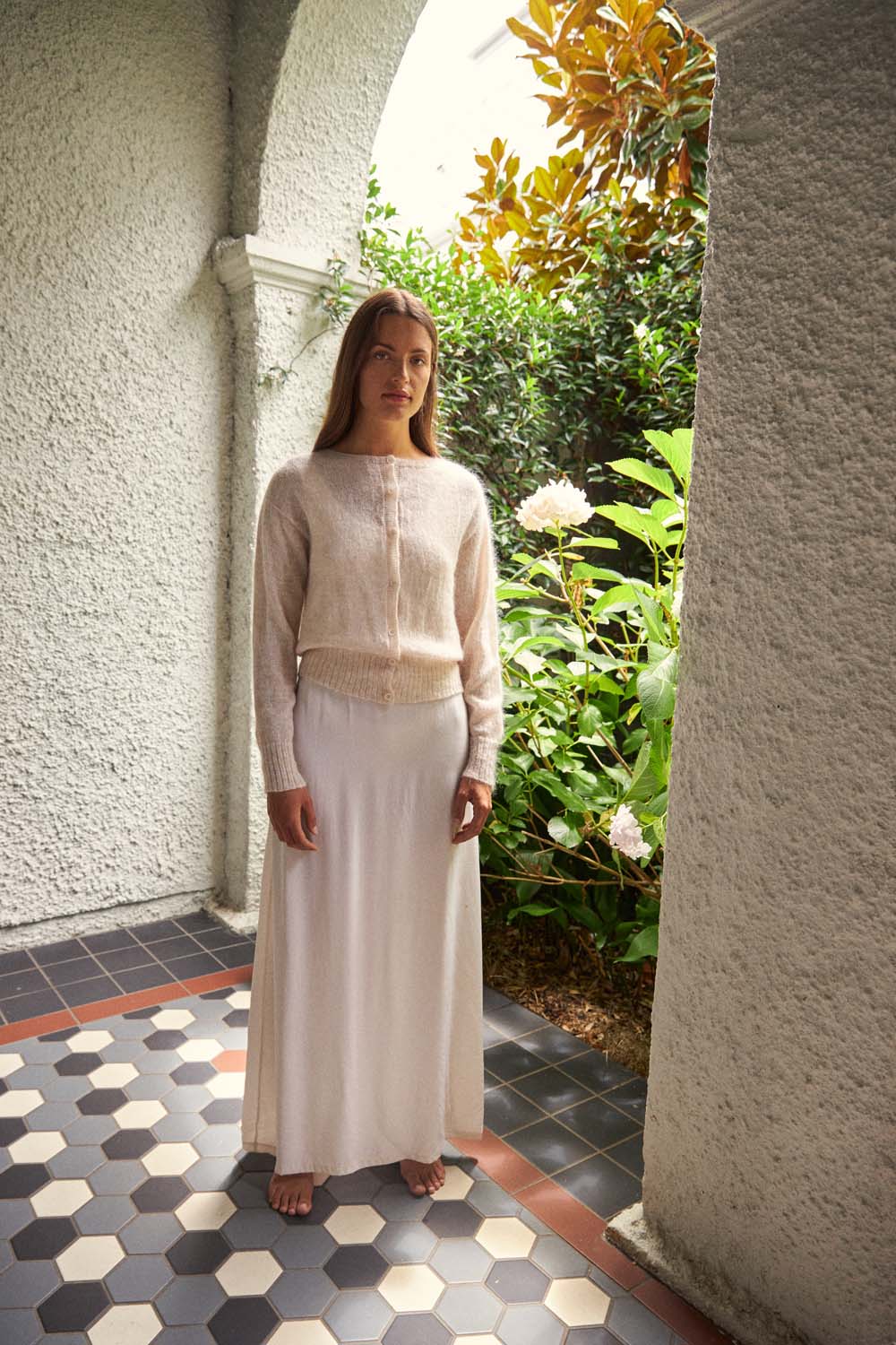 Fleur cardigan - Creme - Image 3
