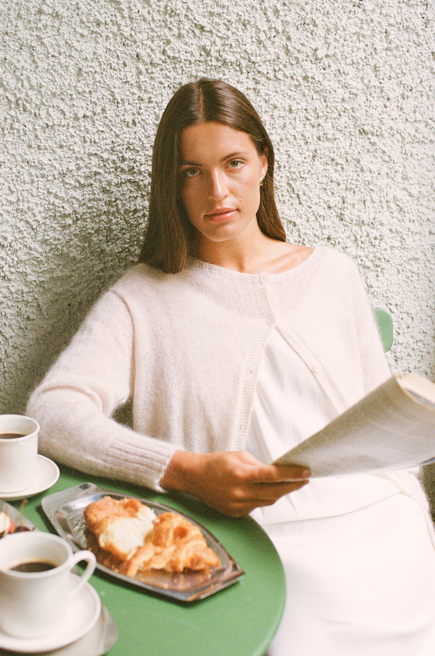 Fleur cardigan - Creme - Image 4