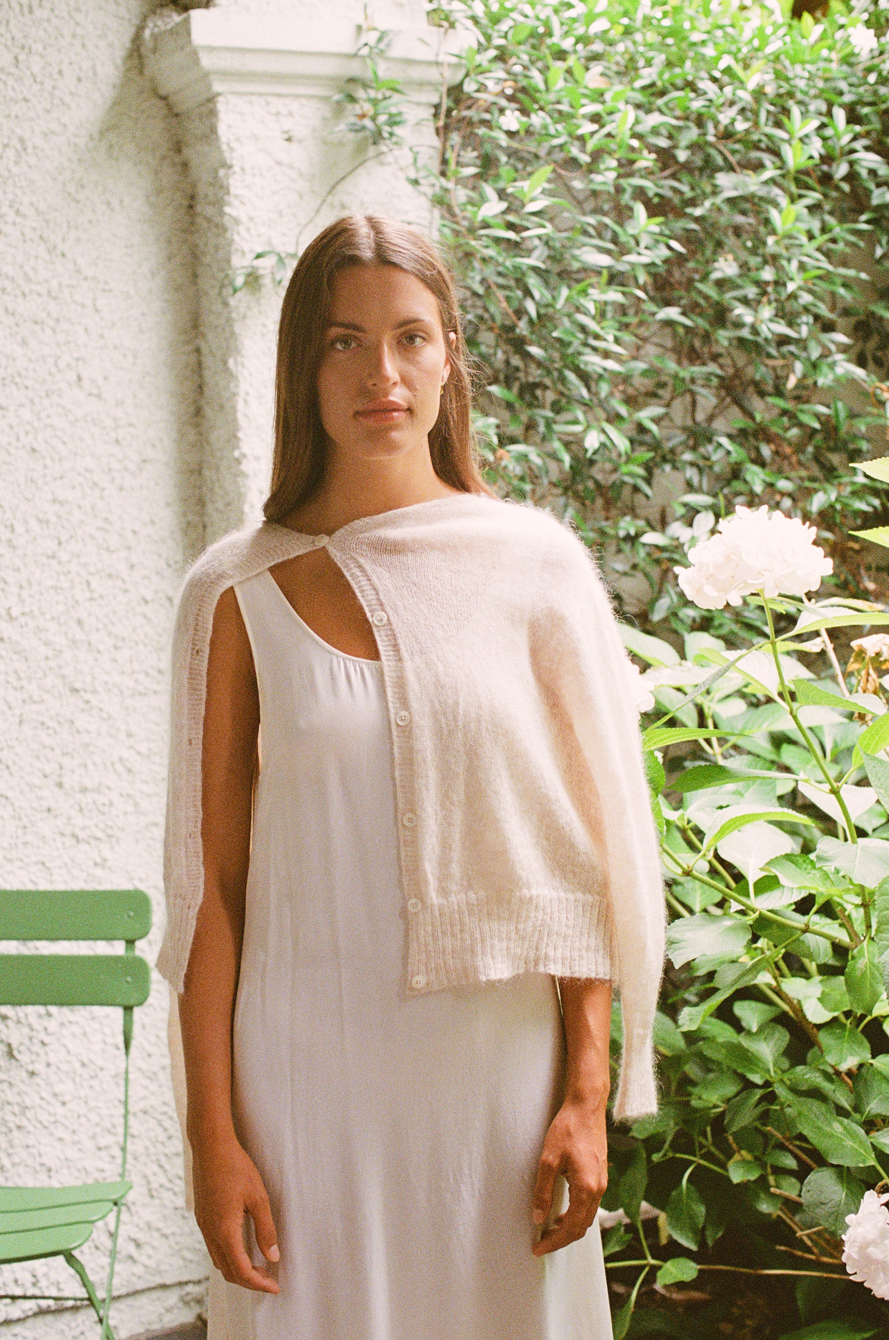 Fleur cardigan - Creme - Image 7