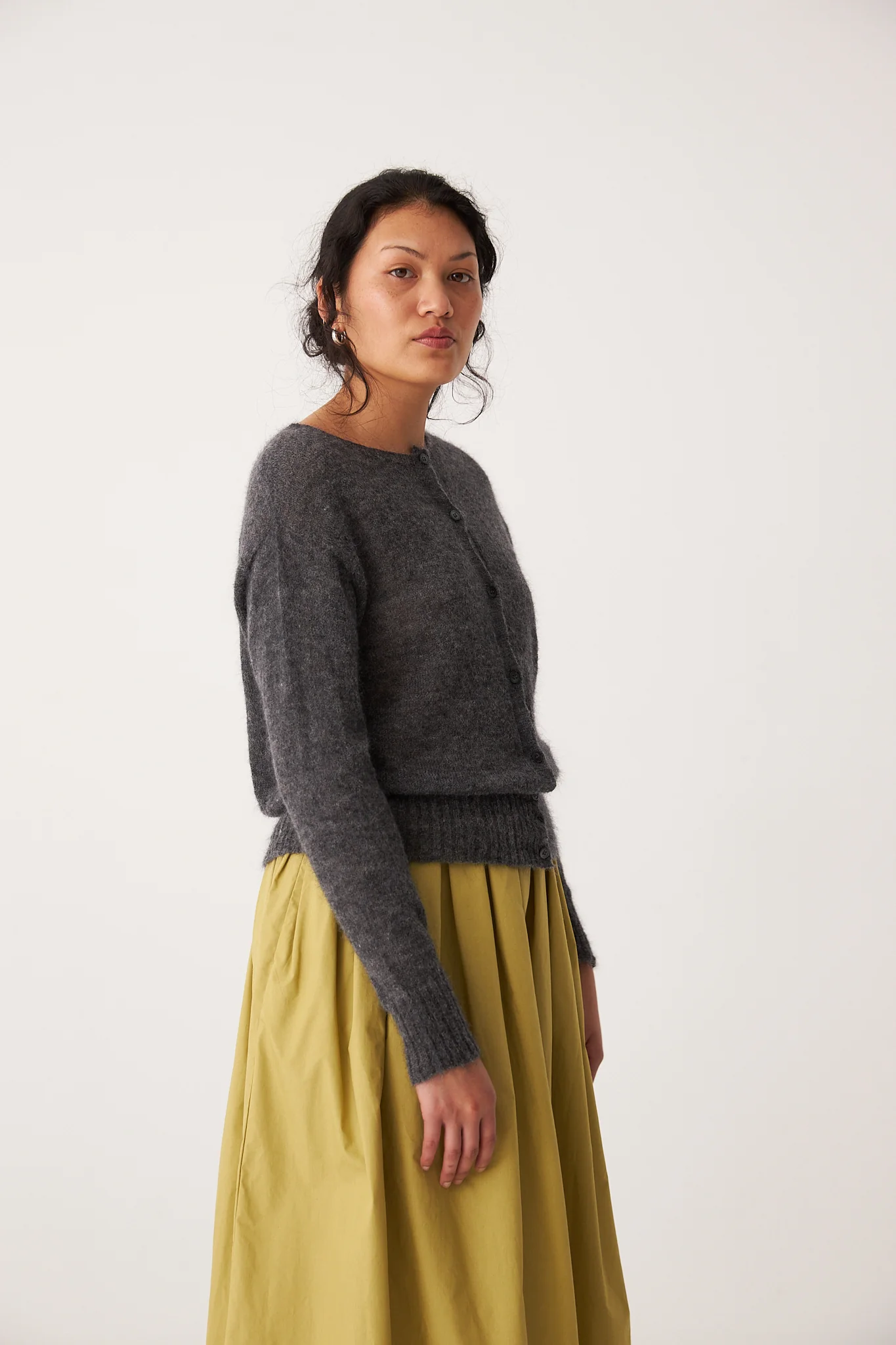 Fleur Cardigan - Shadow Grey - Image 3