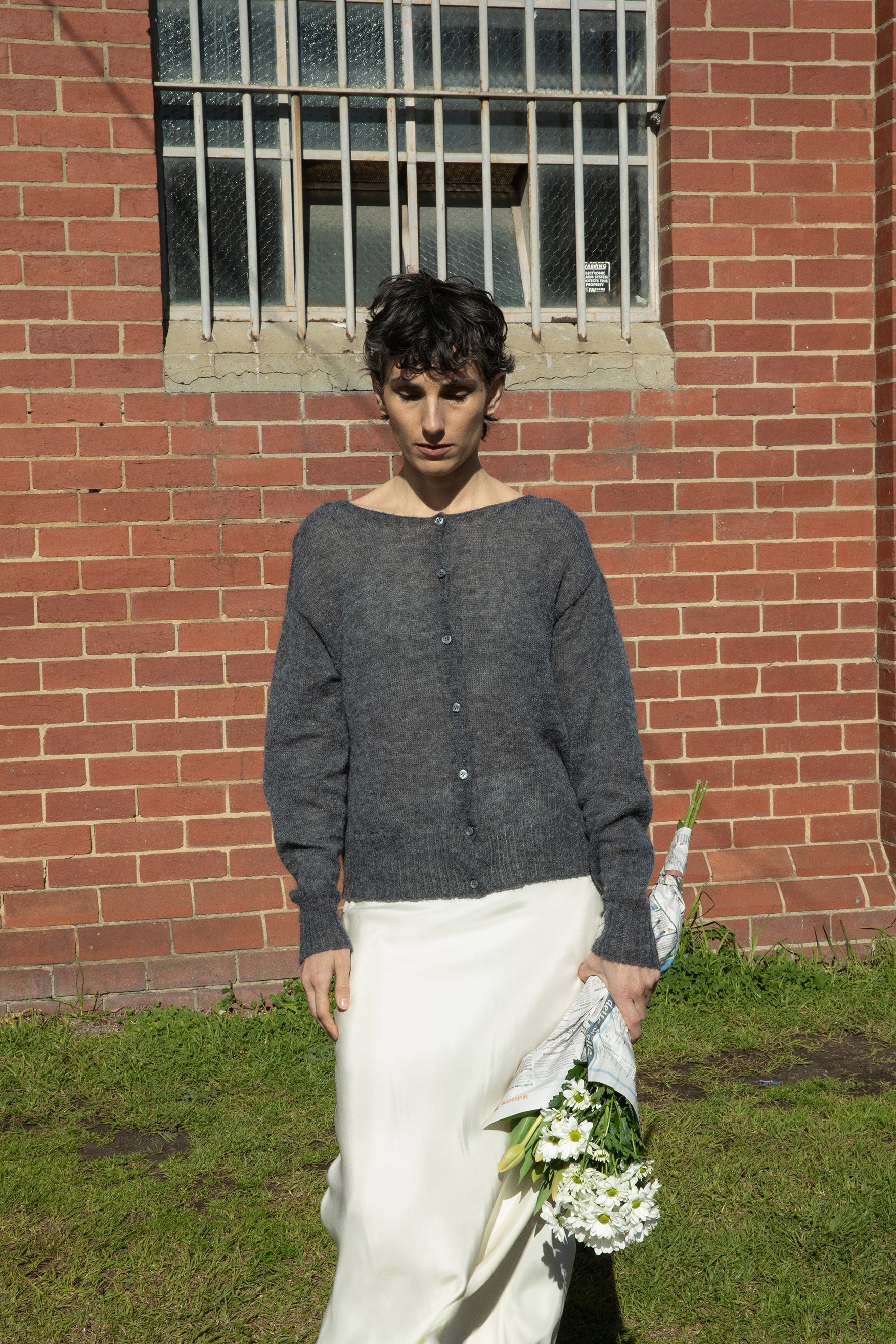 Fleur Cardigan - Shadow Grey - Image 5