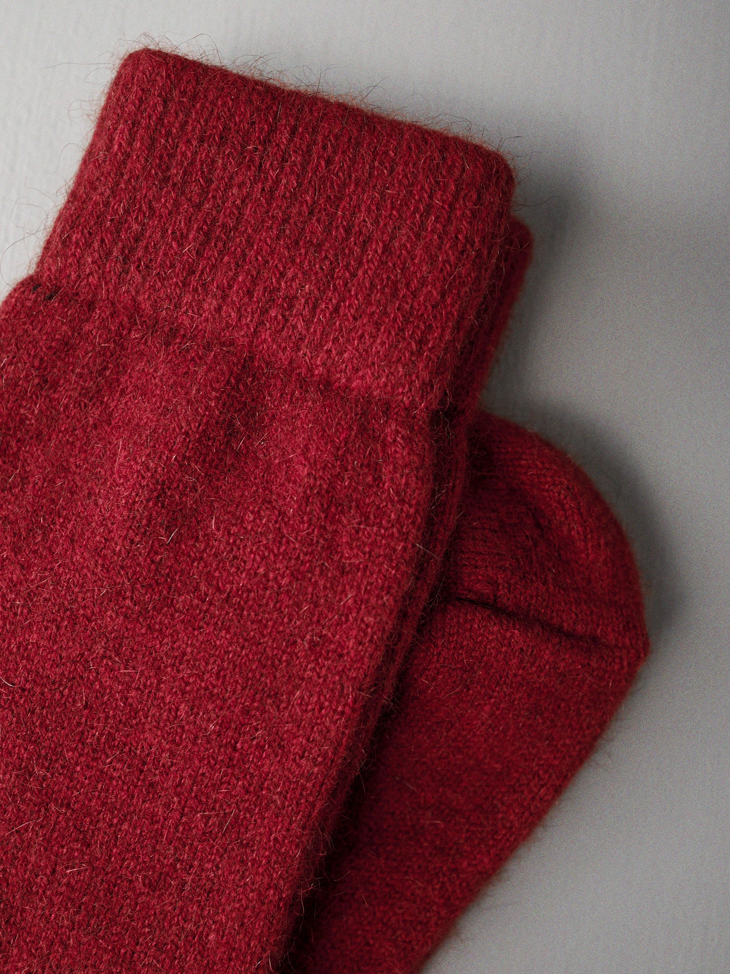 Possum Merino Socks - Crimson - Image 3