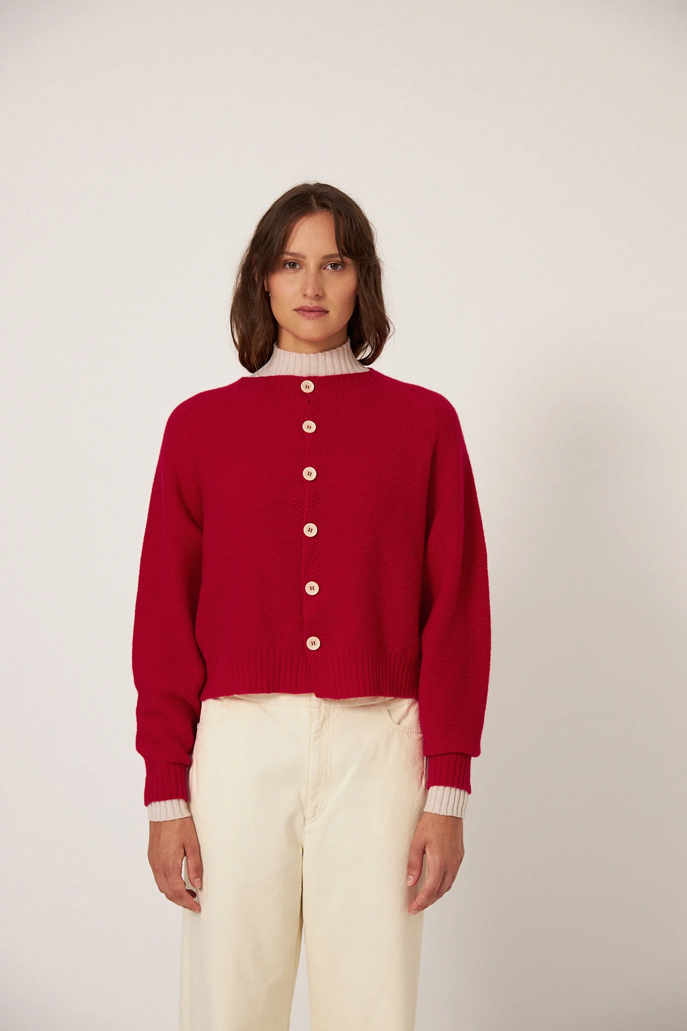 Loft Cardigan - Cherry - Image 3