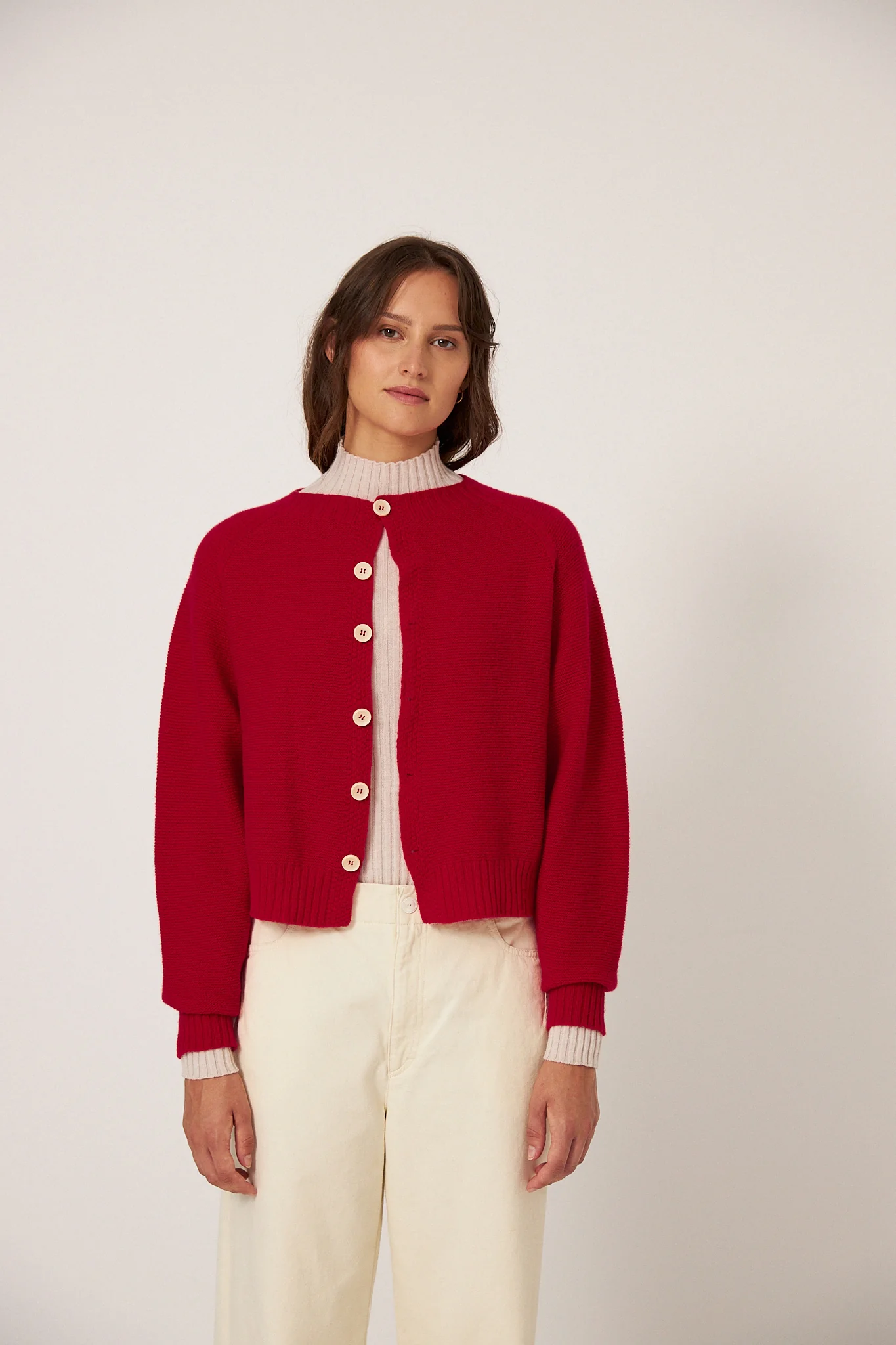Loft Cardigan - Cherry - Image 4