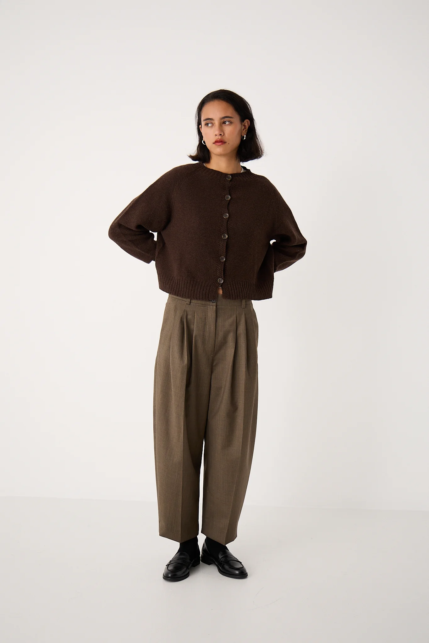 Loft Cardigan - Cocoa - Image 5