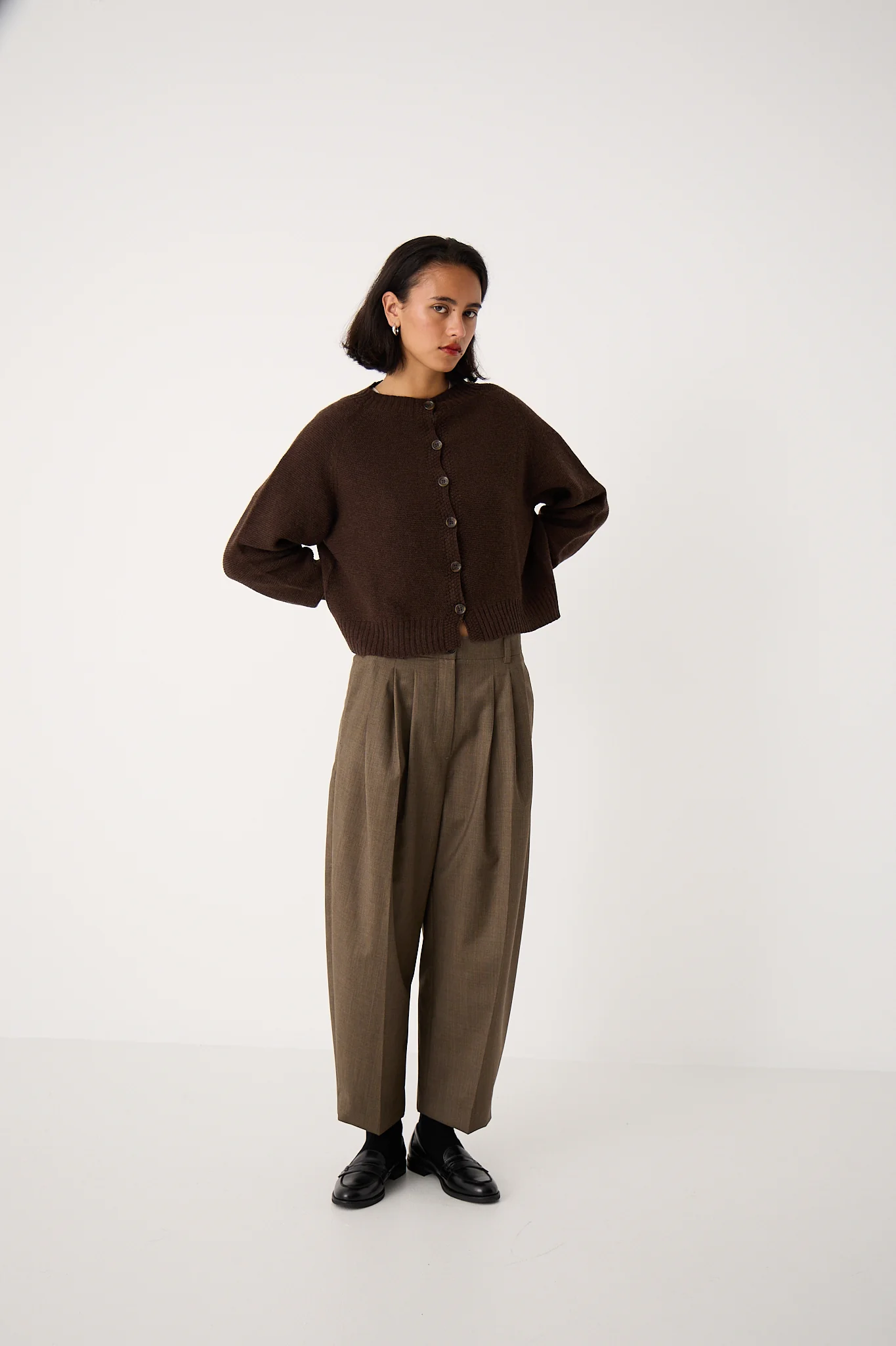 Loft Cardigan - Cocoa - Image 6
