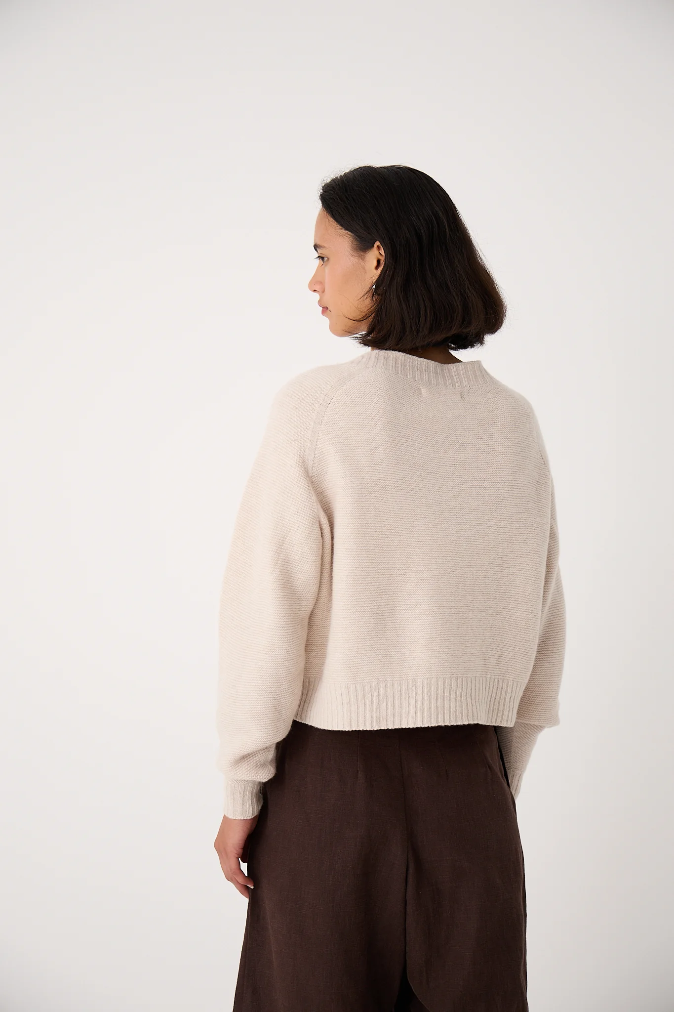 Loft Cardigan - Creme - Image 5