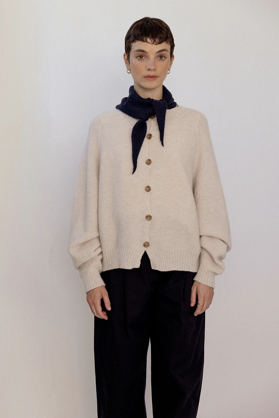 Loft Cardigan - Creme - Image 8