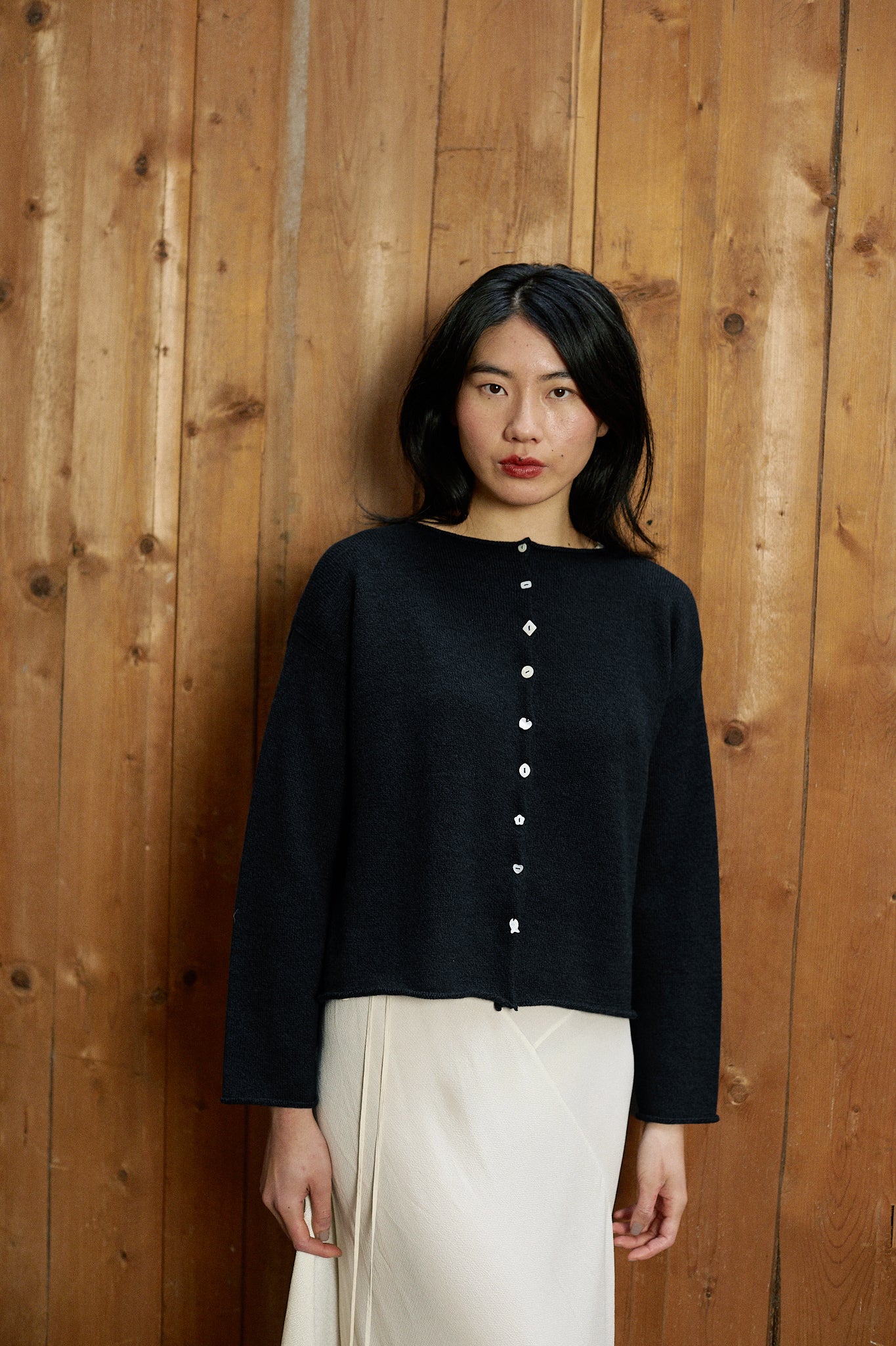 Heirloom Doll's Cardigan - Black - Image 3