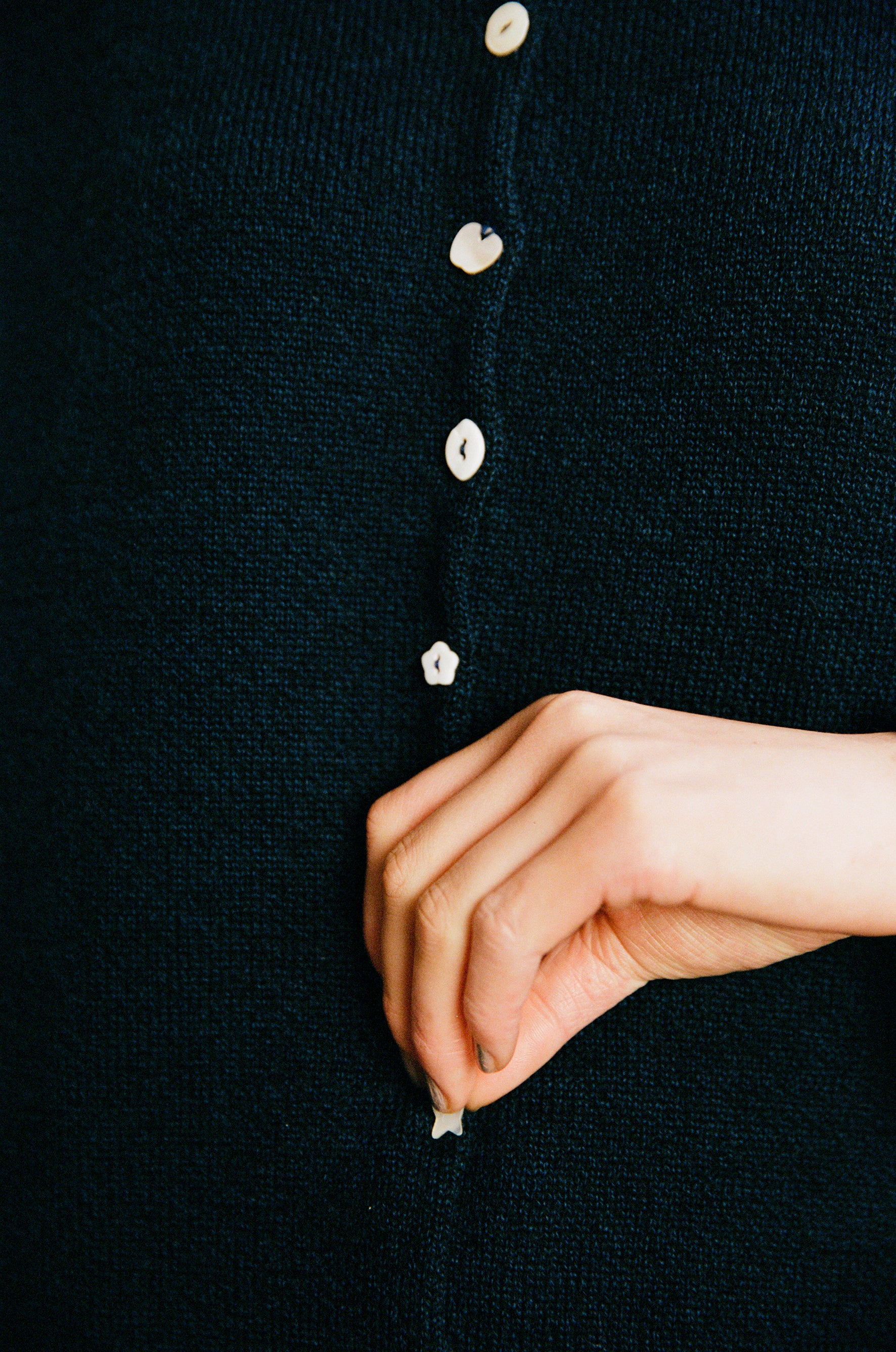 Heirloom Doll's Cardigan - Black - Image 5