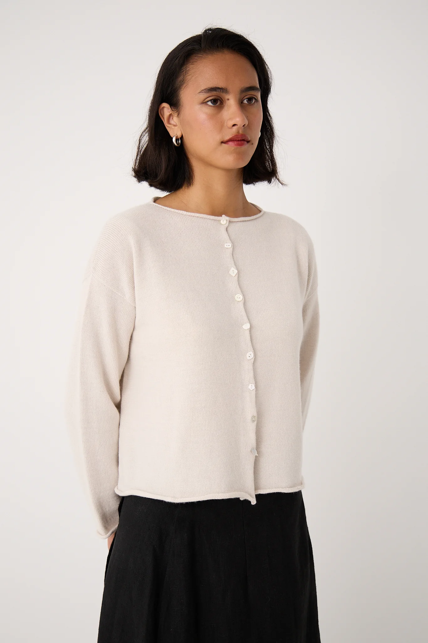 Heirloom Doll's Cardigan - Ivory - Image 3