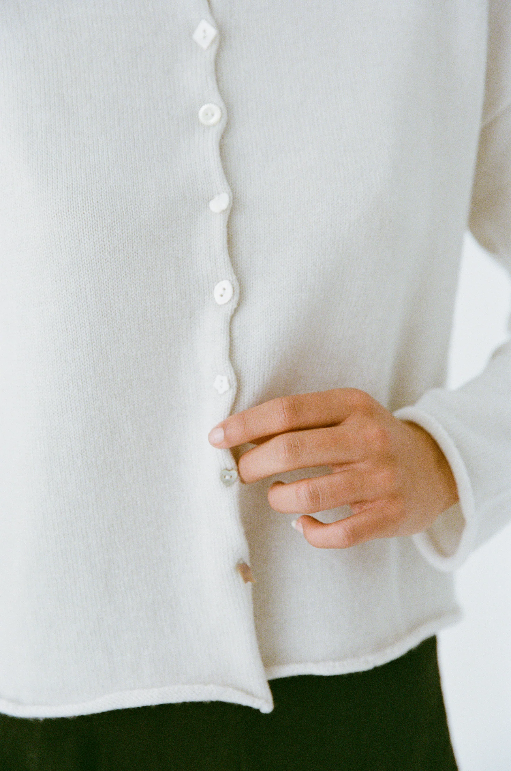 Heirloom Doll's Cardigan - Ivory - Image 7