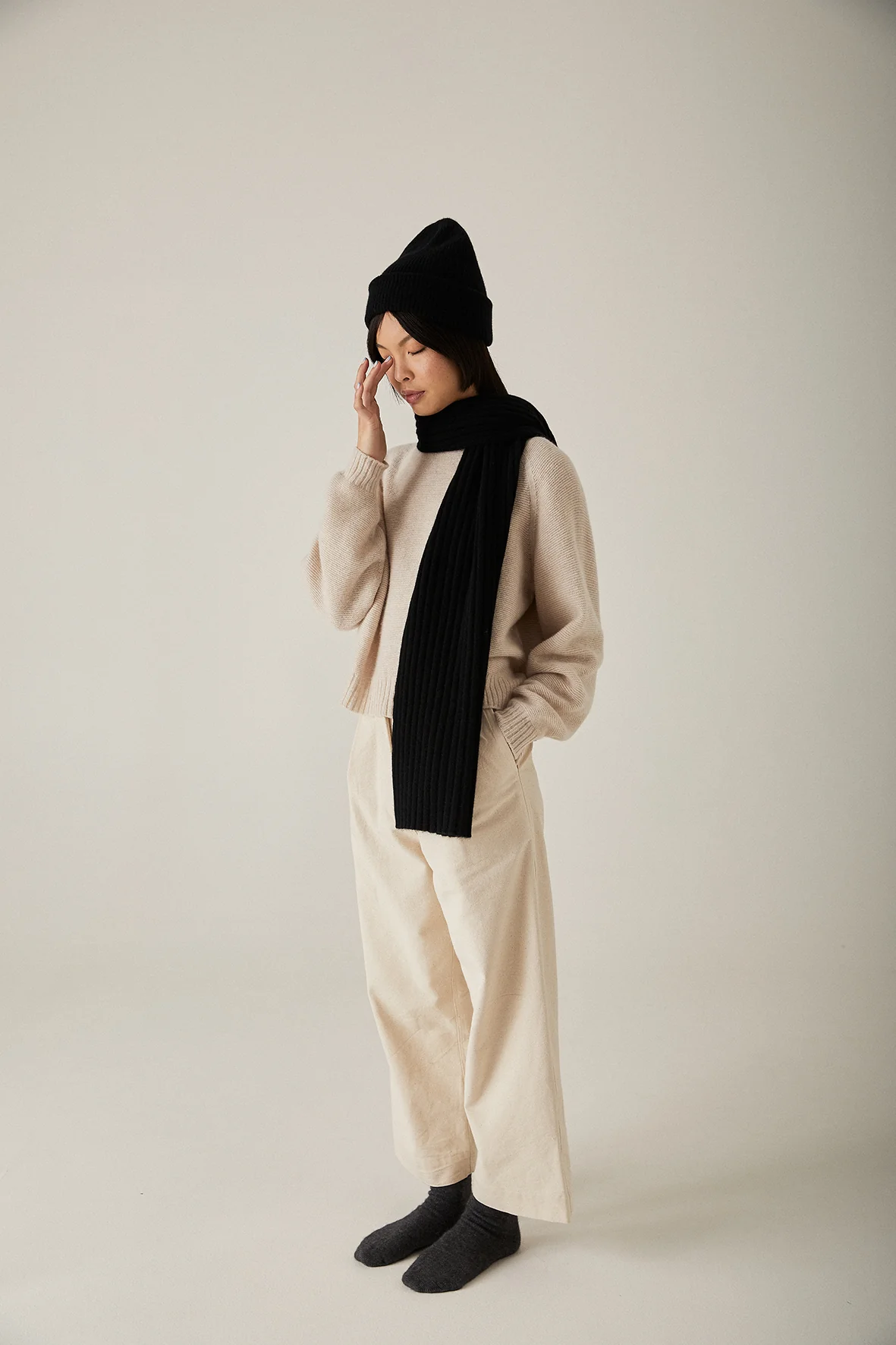 Hinoki Beanie - Black - Image 3
