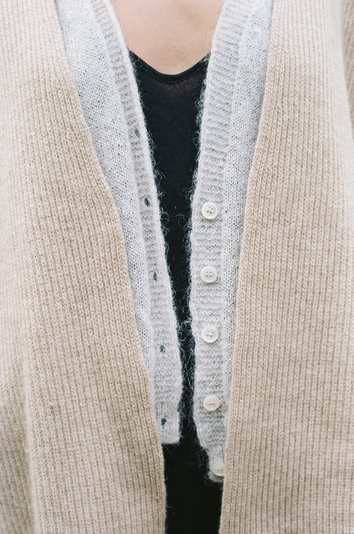 Luna Wrap Cardigan - Ivory - Image 5