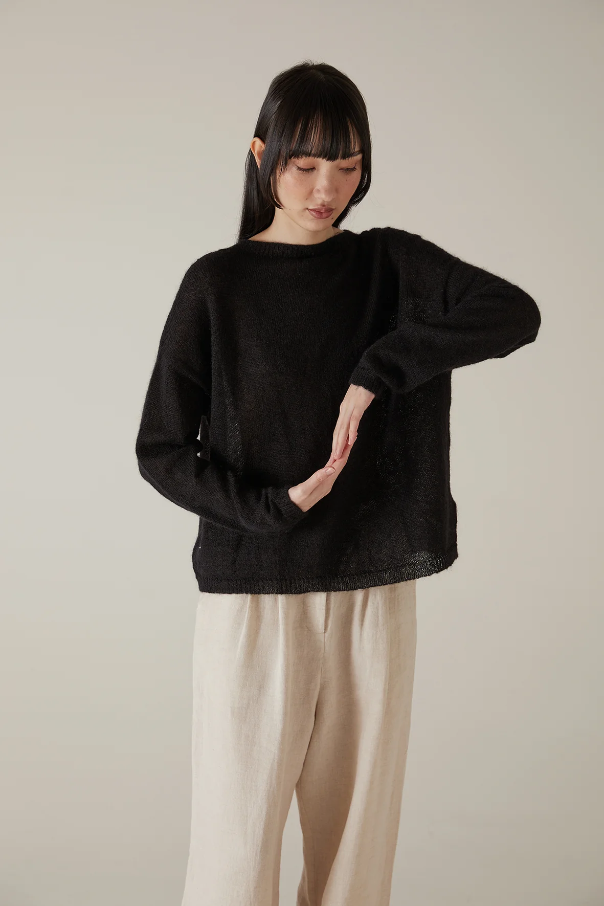 Feather Knit - Black - Image 3