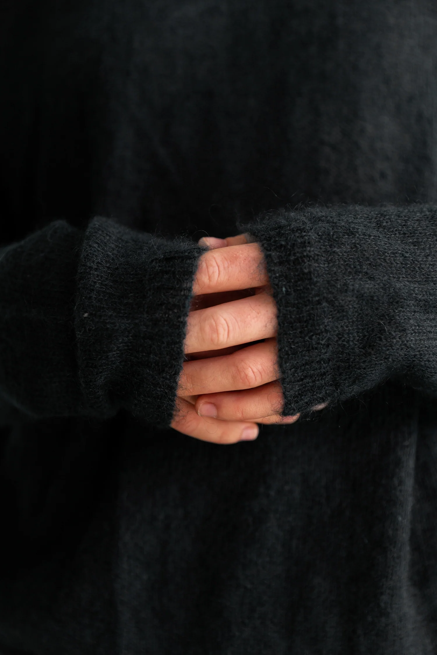 Feather Knit - Black - Image 8