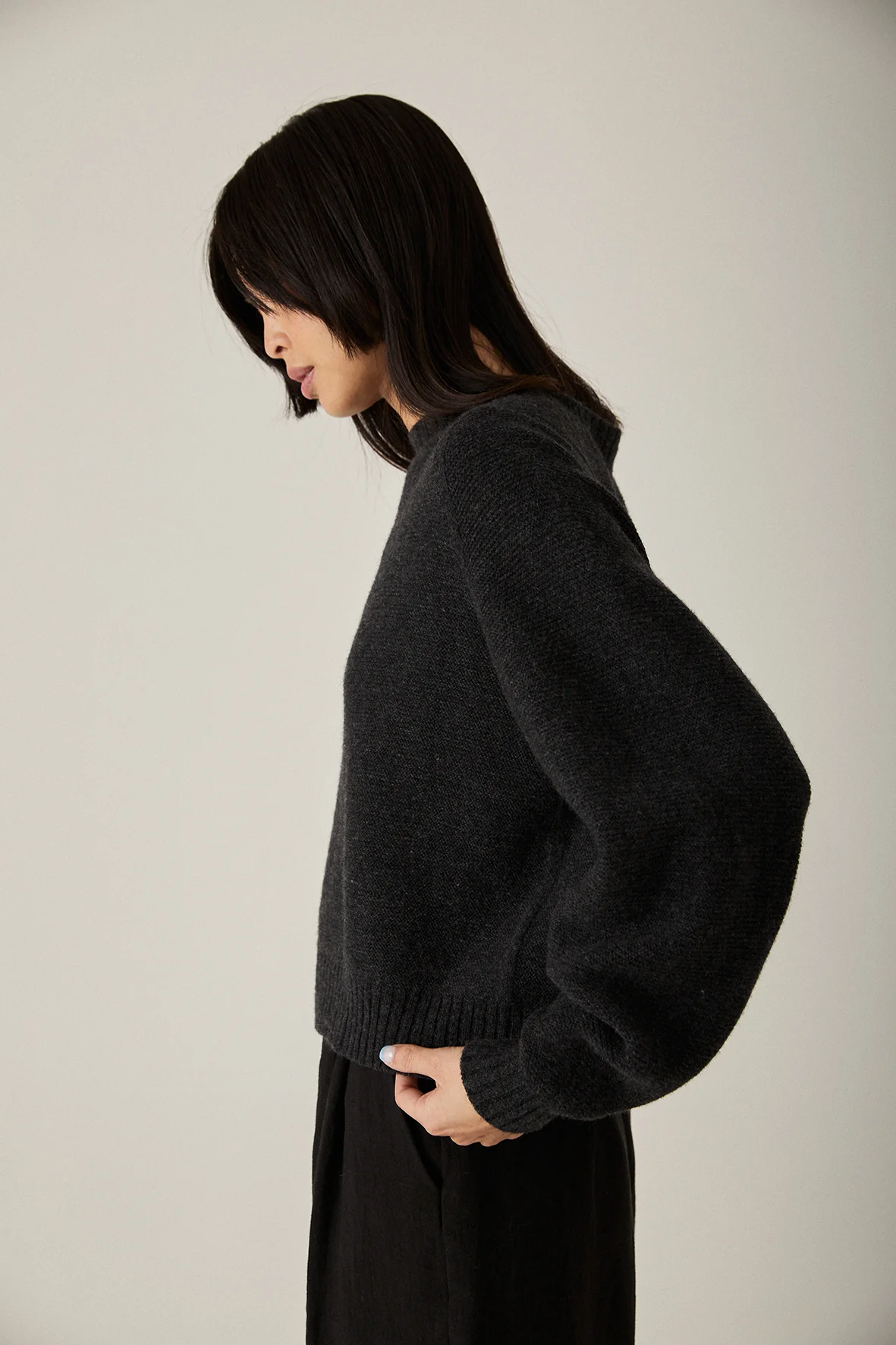 Poet Knit - Almost Black - Image 7