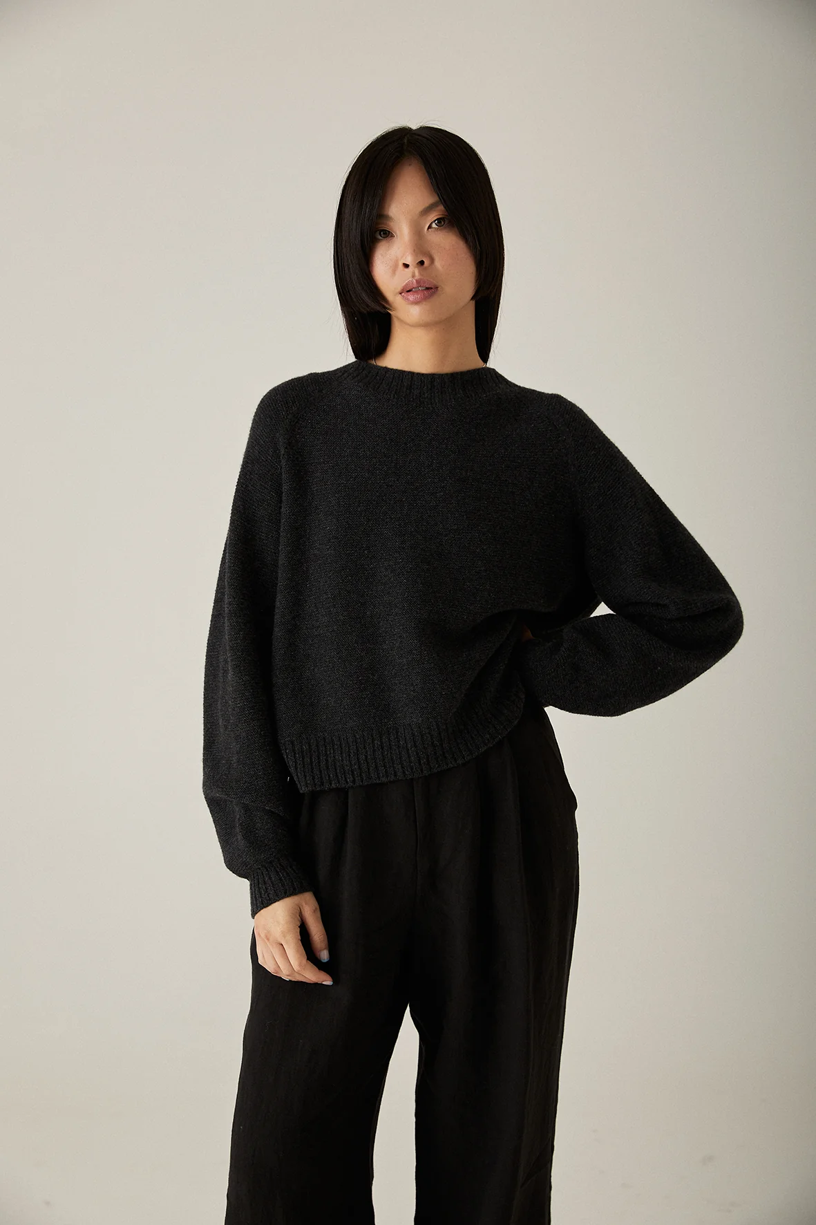 Poet Knit - Almost Black - Image 8