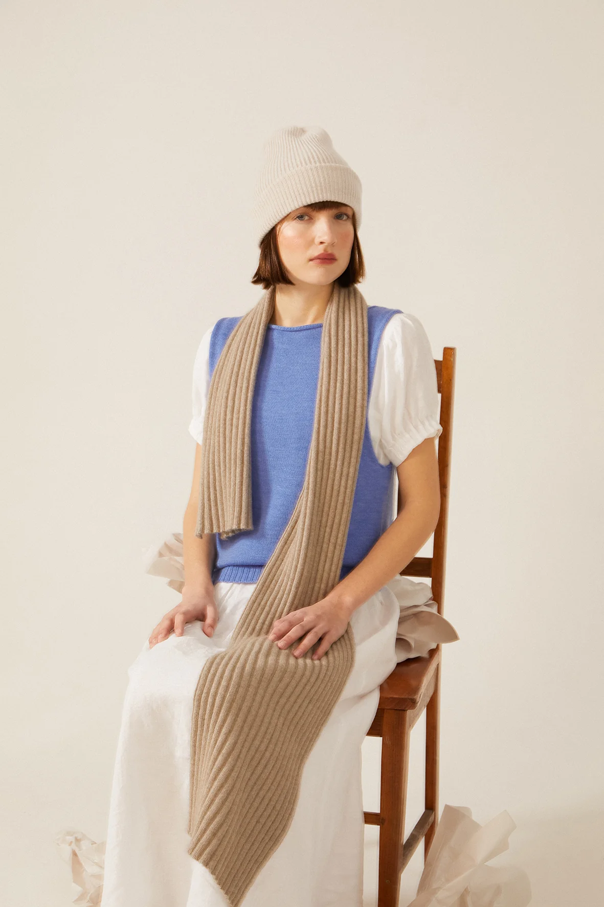 Ripple Scarf - Natural - Image 3