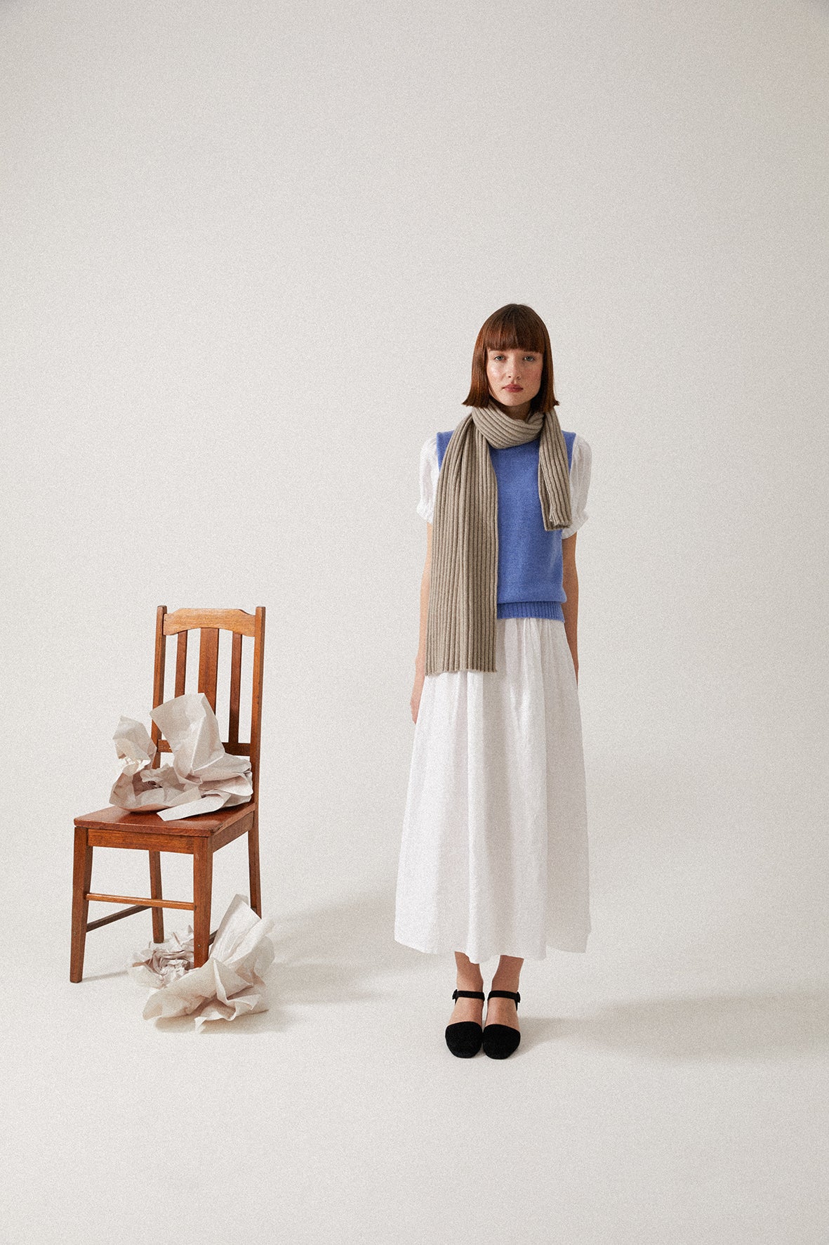 Ripple Scarf - Natural - Image 4
