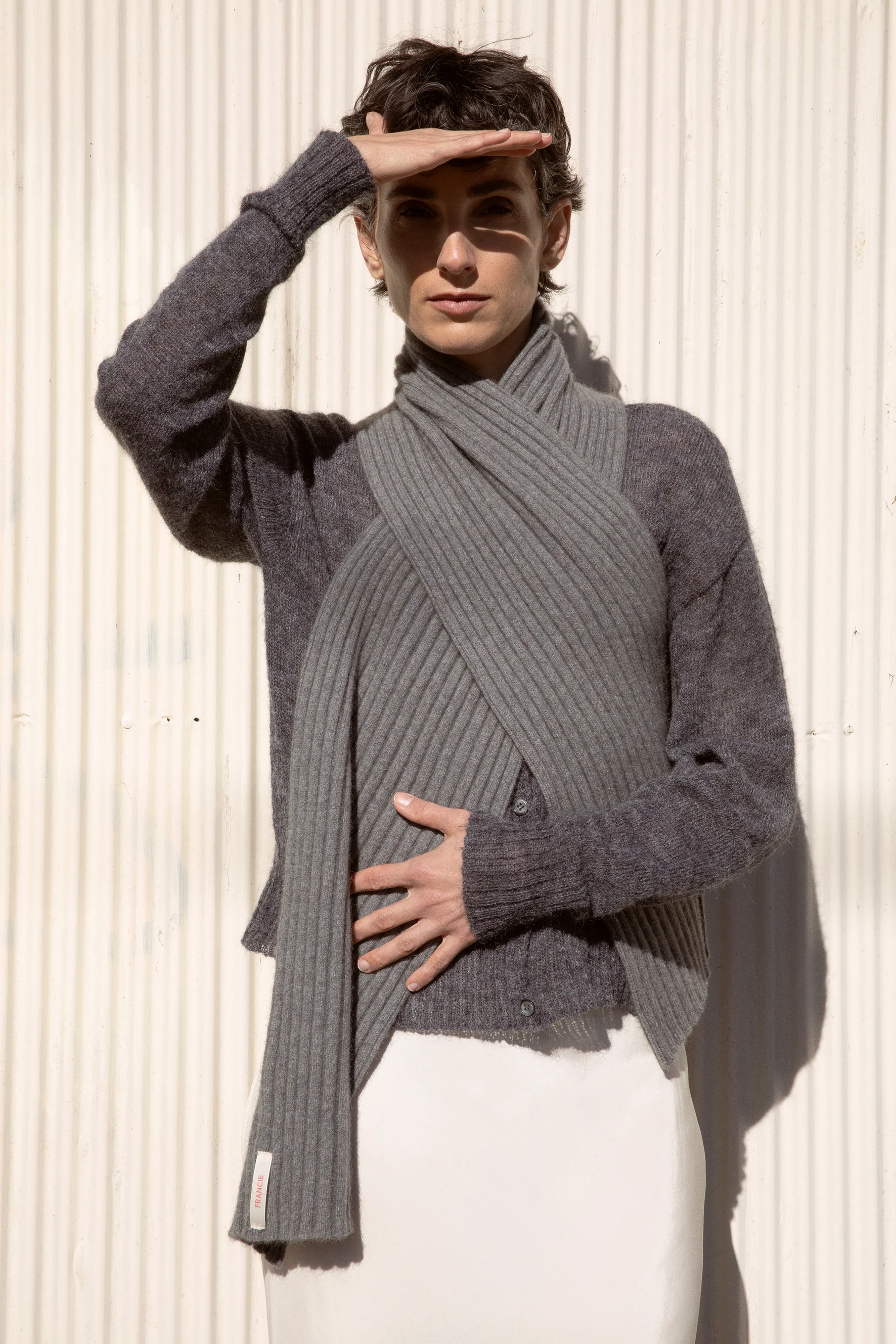 Ripple Scarf - Granite - Image 3