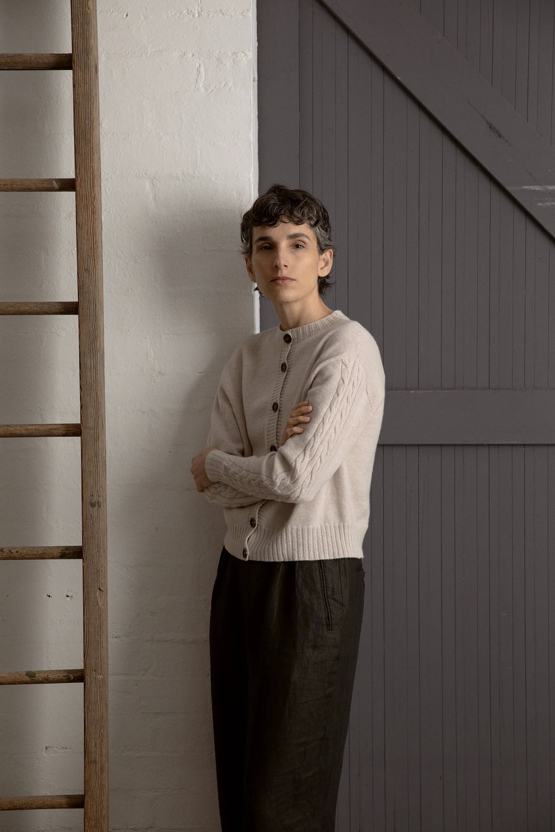 Kindred Cable Cardigan - Creme - Image 6