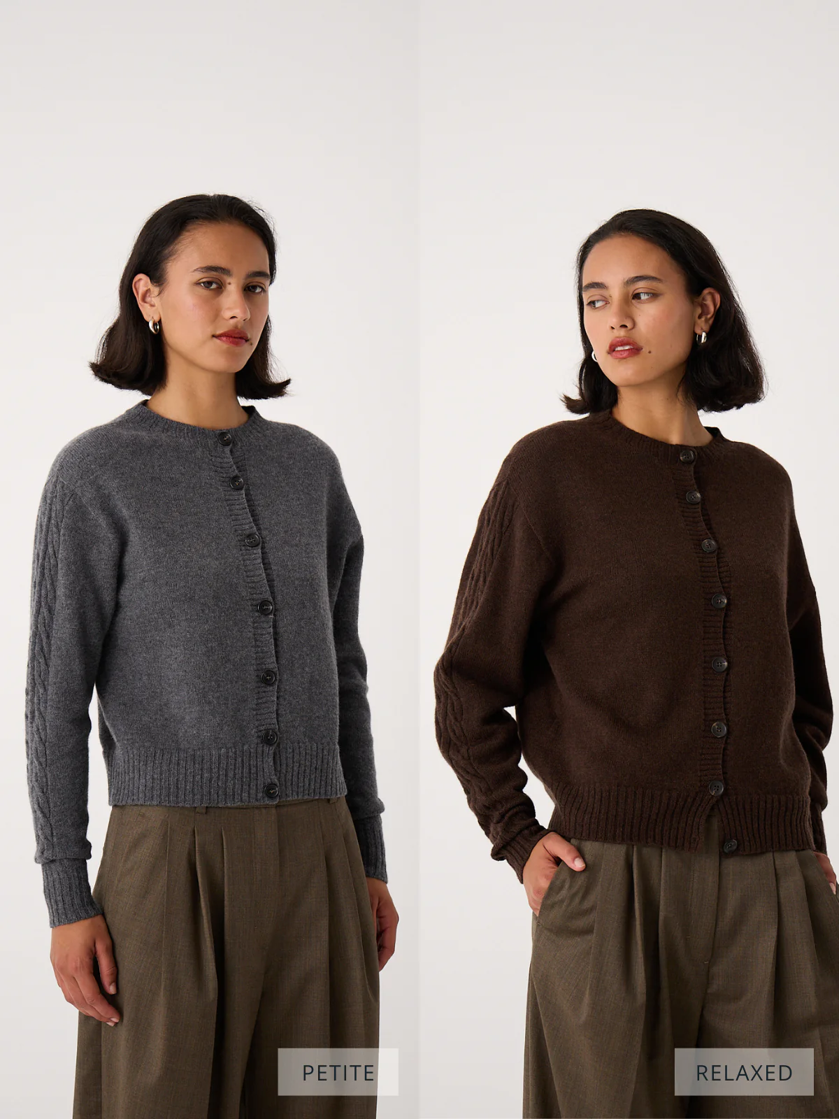 Kindred Cable Cardigan - Shadow Grey - Image 7