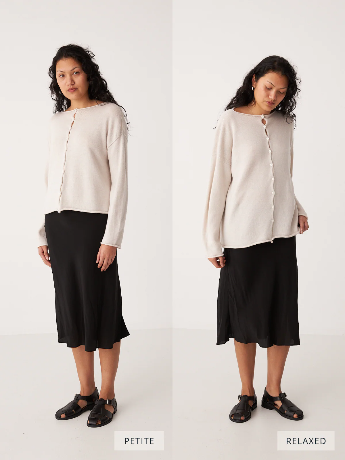 Trimmed Doll's Reversible Cardigan - Ivory & Red - Image 4